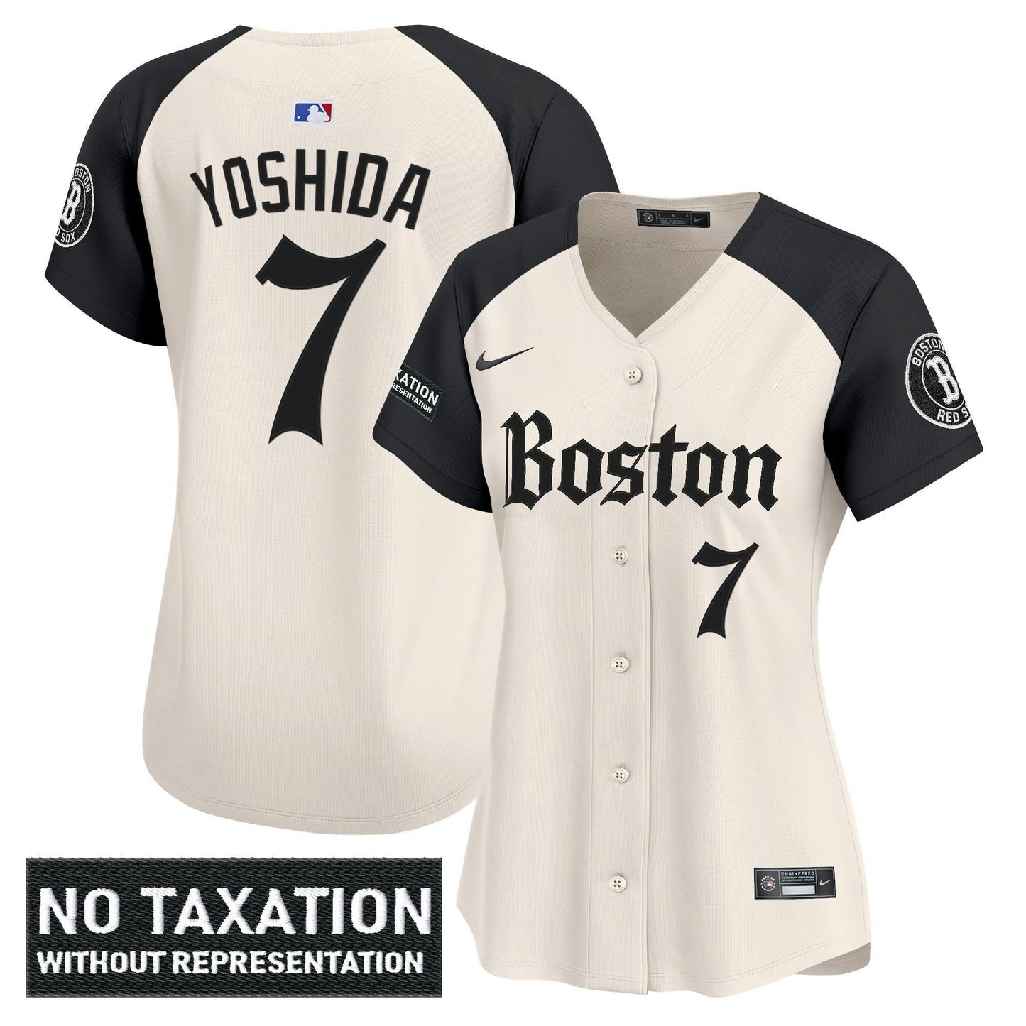 Camisa MLB Women’s Boston ‘Retro Newspaper Edition’ Vapor Premier Limited Jersey