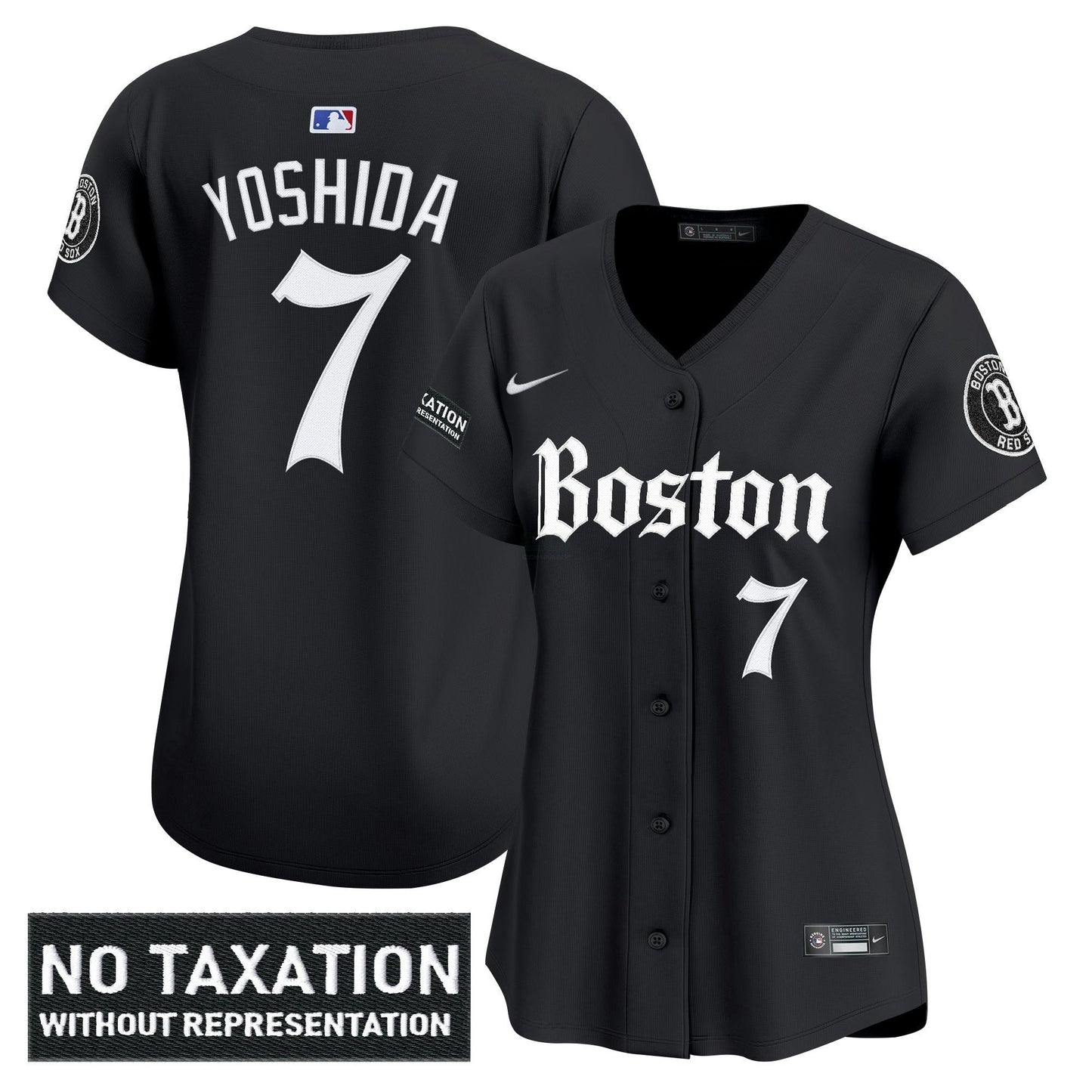 Camisa MLB Women’s Boston ‘Retro Newspaper Edition’ Vapor Premier Limited Jersey