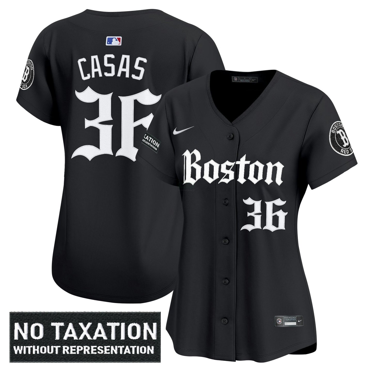 Camisa MLB Women’s Boston ‘Retro Newspaper Edition’ Vapor Premier Limited Jersey