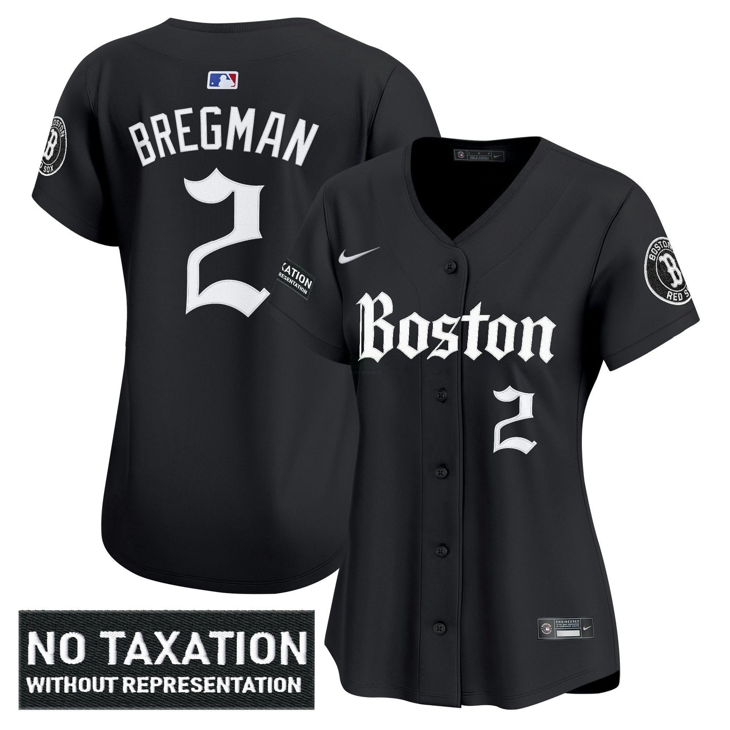 Camisa MLB Women’s Boston ‘Retro Newspaper Edition’ Vapor Premier Limited Jersey
