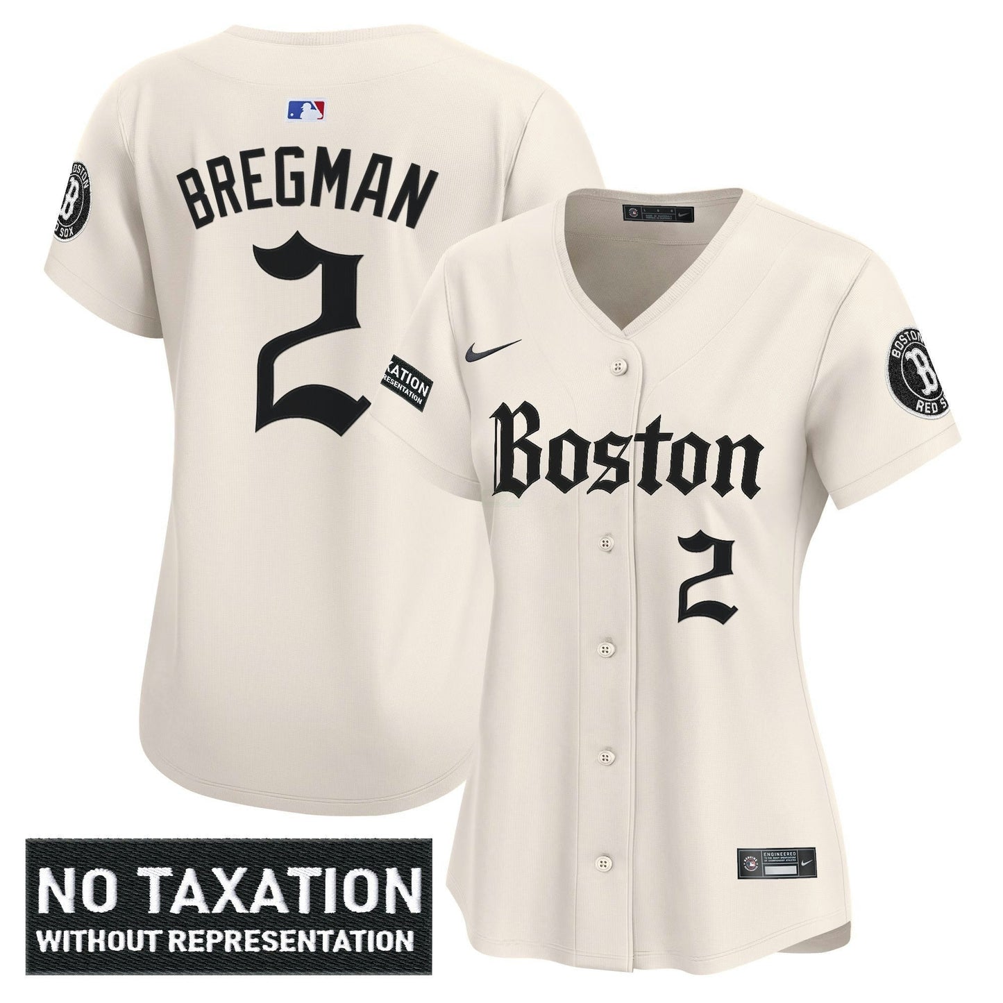 Camisa MLB Women’s Boston ‘Retro Newspaper Edition’ Vapor Premier Limited Jersey