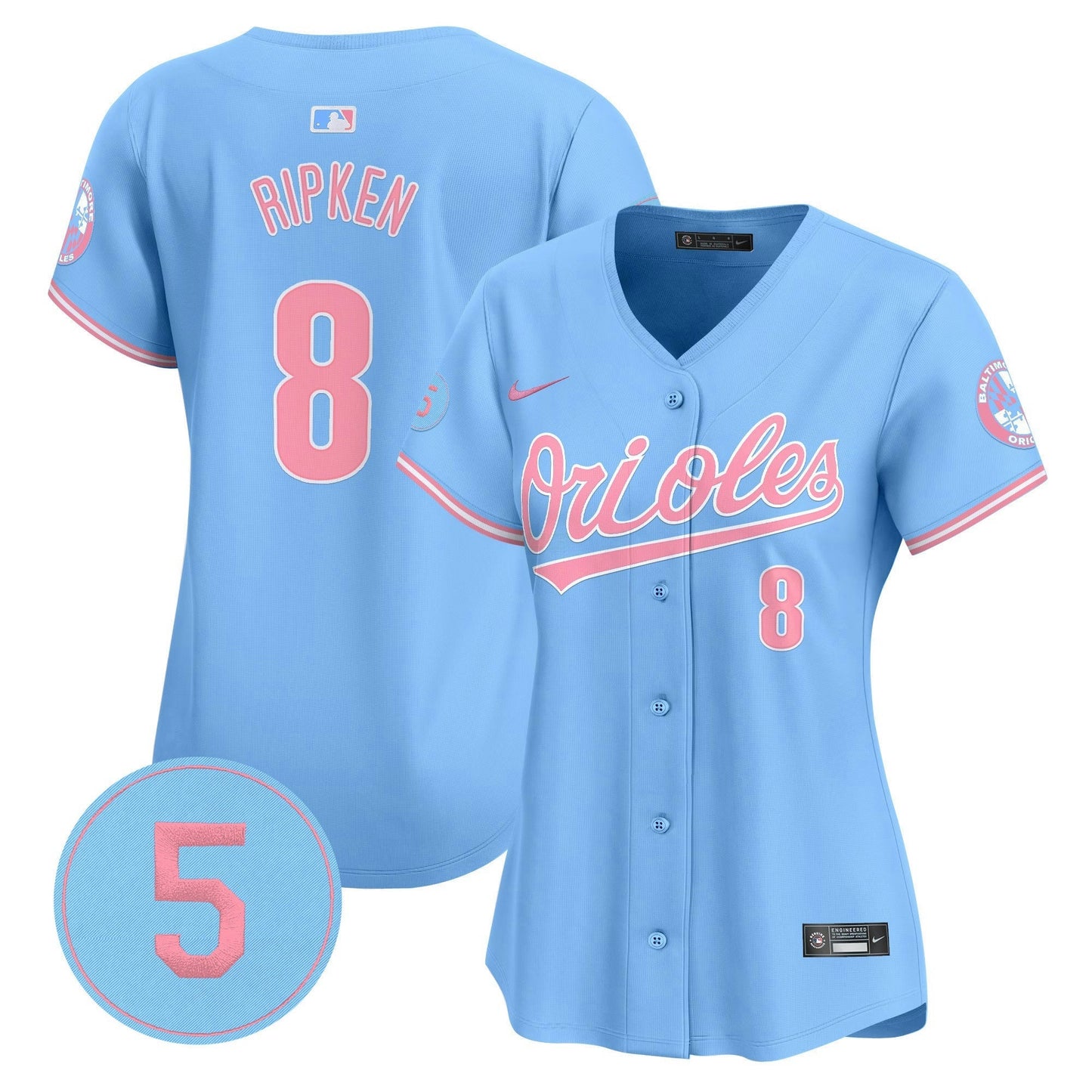 Camisa MLB Women’s Bubblegum Pink Robinson Patch Vapor Premier Limited Jersey