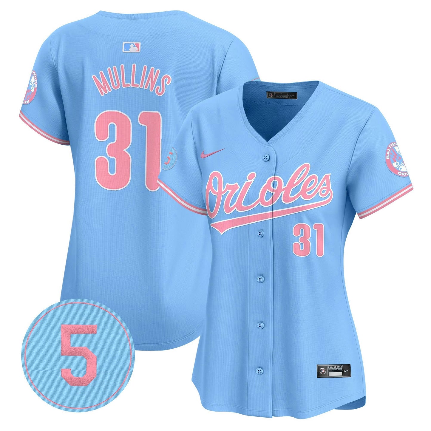 Camisa MLB Women’s Bubblegum Pink Robinson Patch Vapor Premier Limited Jersey
