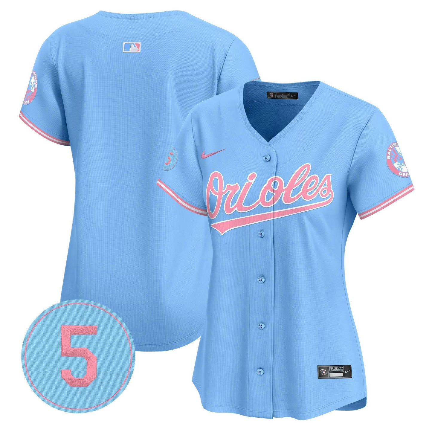 Camisa MLB Women’s Bubblegum Pink Robinson Patch Vapor Premier Limited Jersey