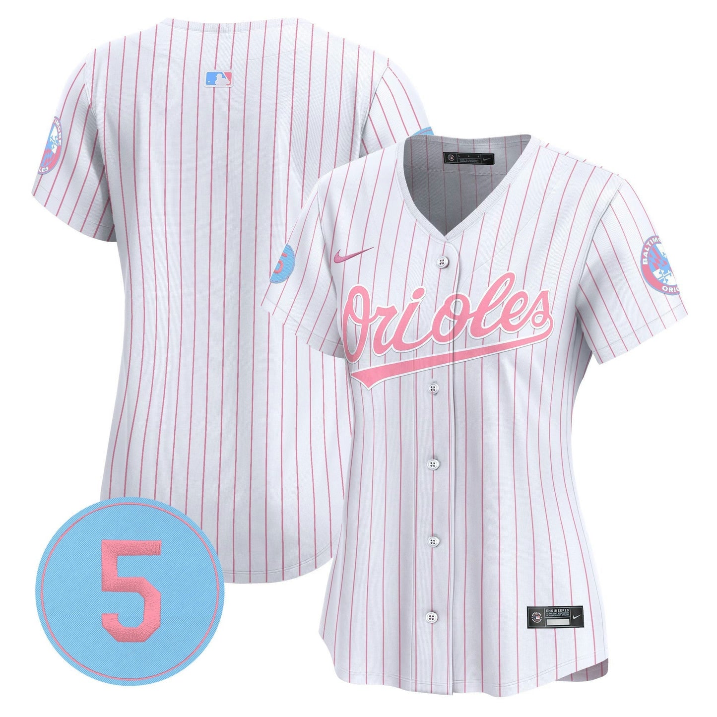 Camisa MLB Women’s Bubblegum Pink Robinson Patch Vapor Premier Limited Jersey