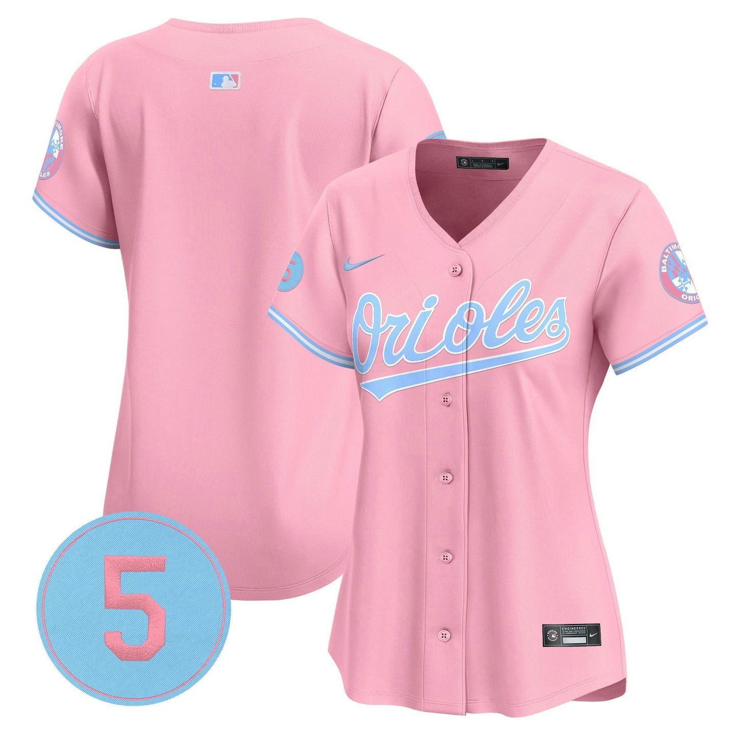 Camisa MLB Women’s Bubblegum Pink Robinson Patch Vapor Premier Limited Jersey