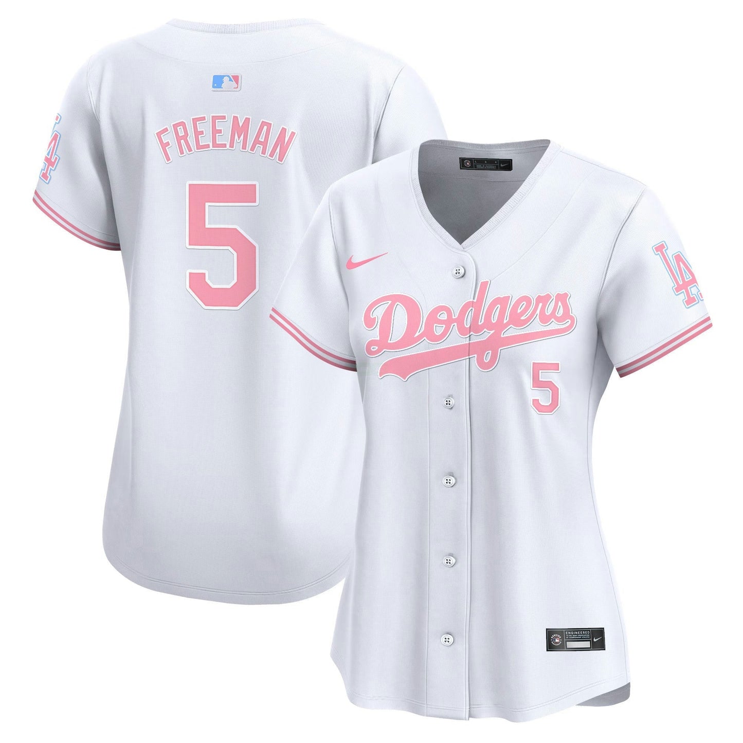 Camisa MLB Los Angeles Dodgers Women’s Bubblegum Pink Vapor Premier Limited Jersey