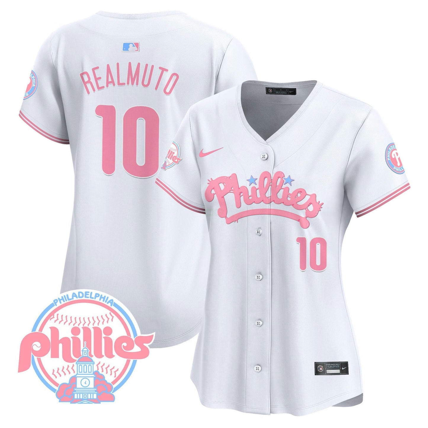 Camisa MLB Philadelphia Phillies Women’s Bubblegum Pink Vapor Premier Limited Jersey