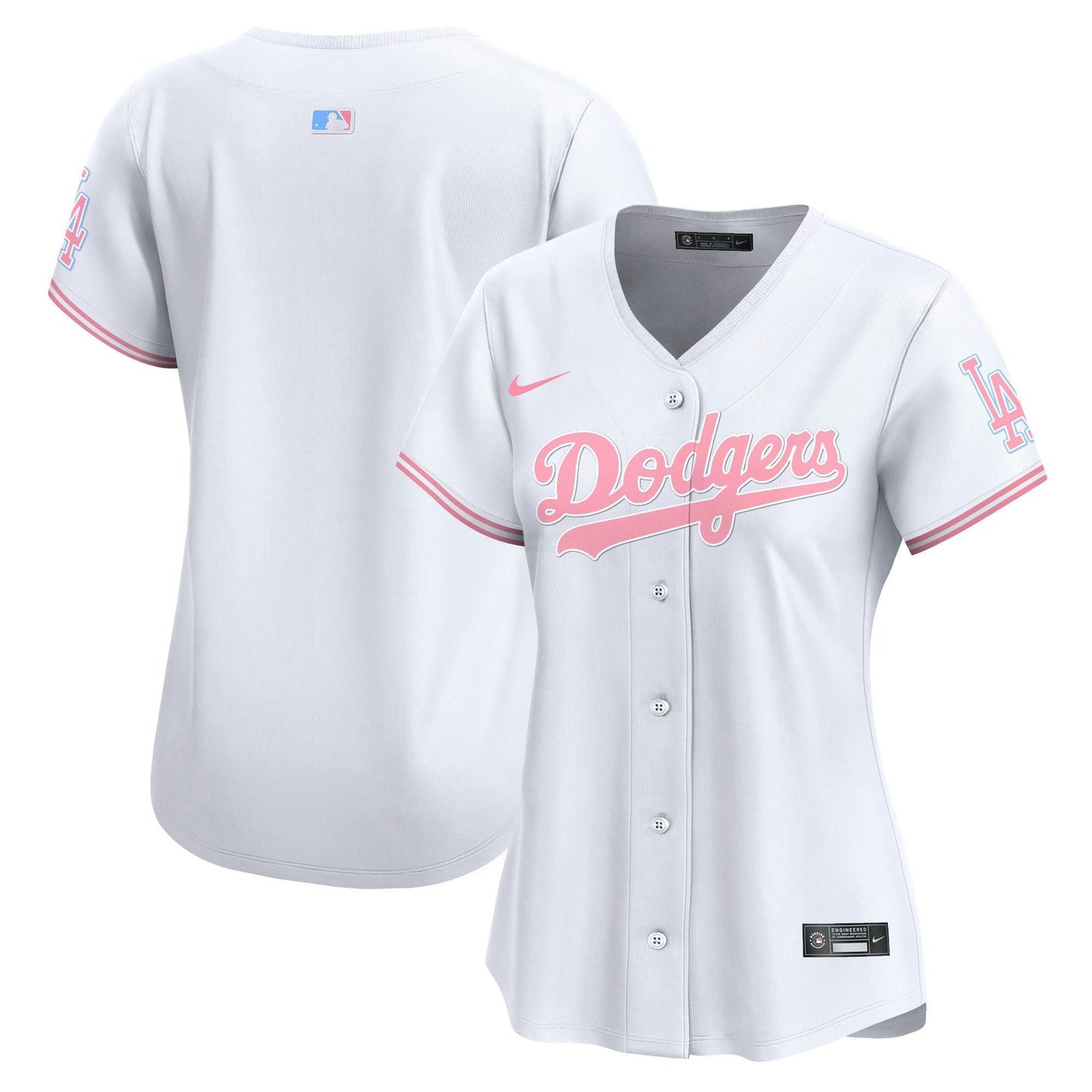Camisa MLB Los Angeles Dodgers Women’s Bubblegum Pink Vapor Premier Limited Jersey