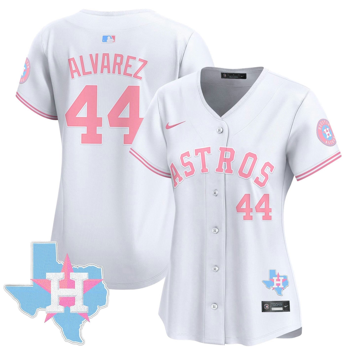 Camisa MLB Houston Astros Women’s Bubblegum Pink Vapor Premier Limited Jersey