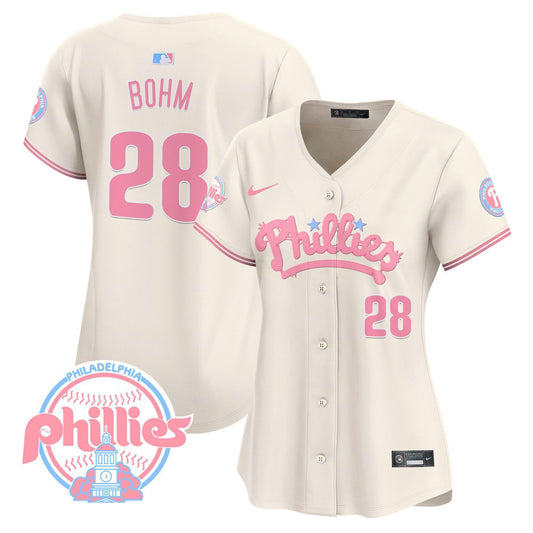 Camisa MLB Philadelphia Phillies Women’s Bubblegum Pink Vapor Premier Limited Jersey
