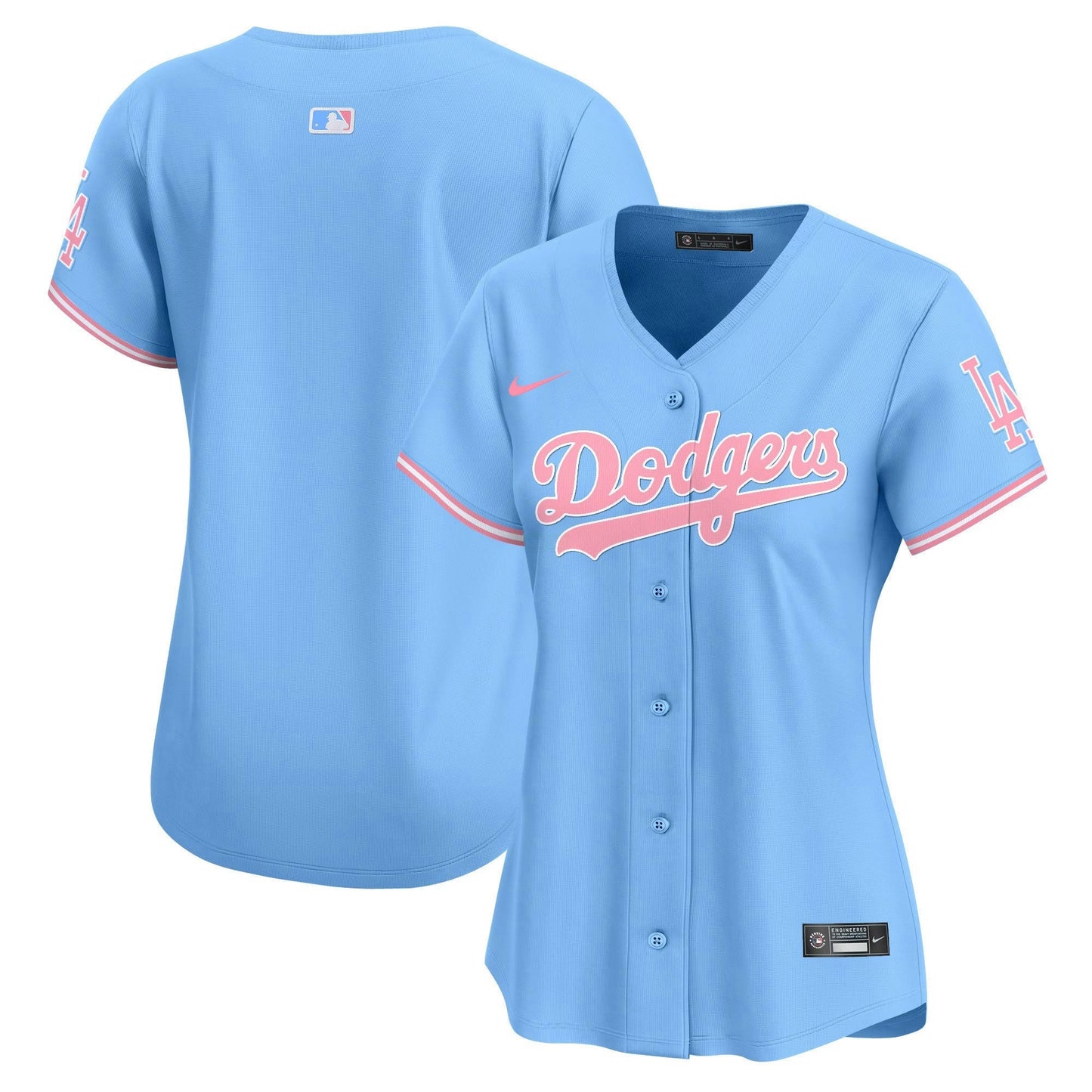 Camisa MLB Los Angeles Dodgers Women’s Bubblegum Pink Vapor Premier Limited Jersey