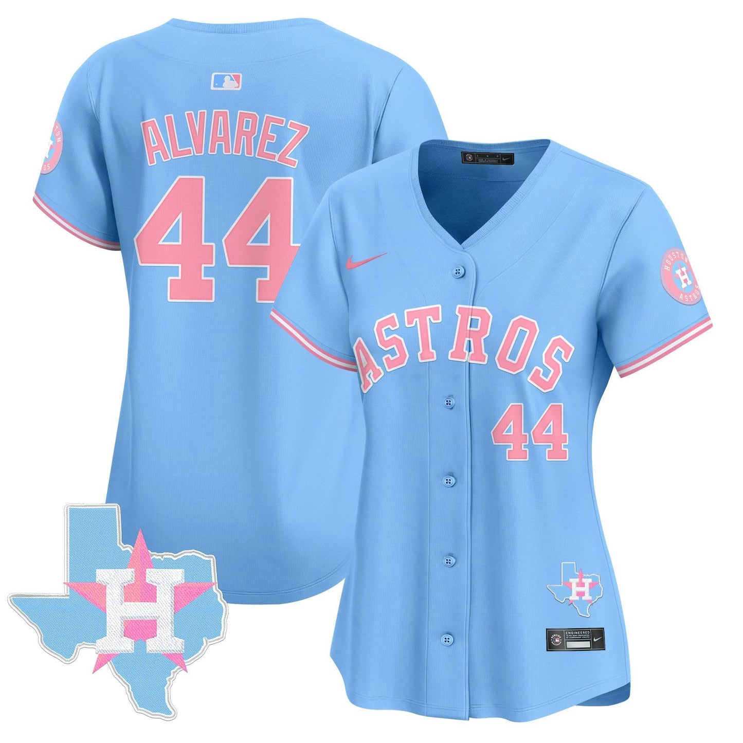 Camisa MLB Houston Astros Women’s Bubblegum Pink Vapor Premier Limited Jersey