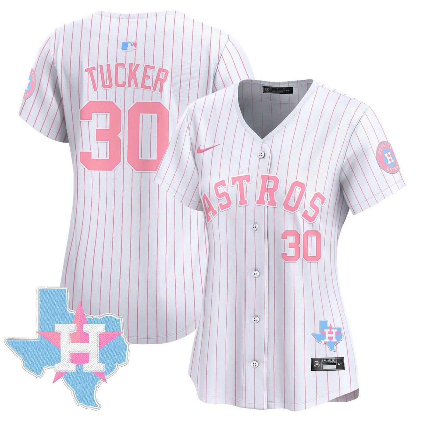 Camisa MLB Houston Astros Women’s Bubblegum Pink Vapor Premier Limited Jersey