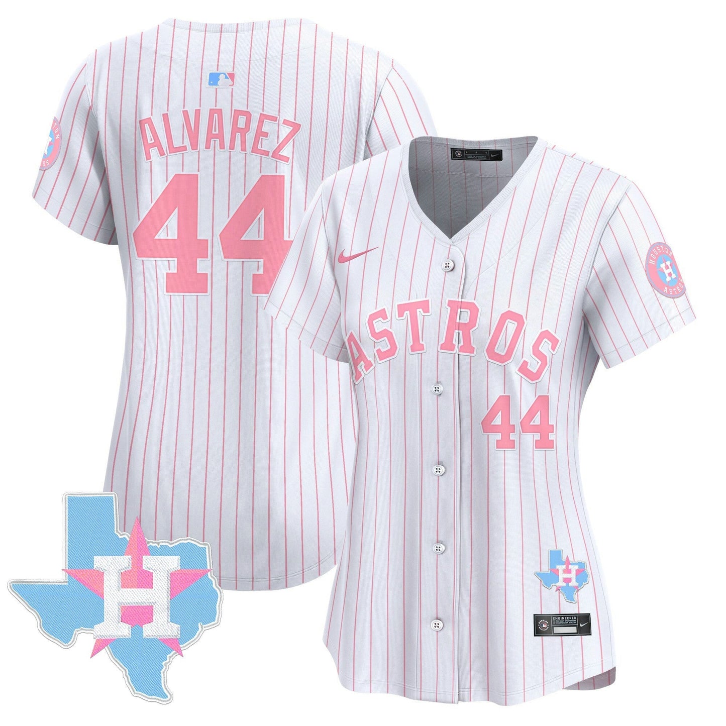 Camisa MLB Houston Astros Women’s Bubblegum Pink Vapor Premier Limited Jersey