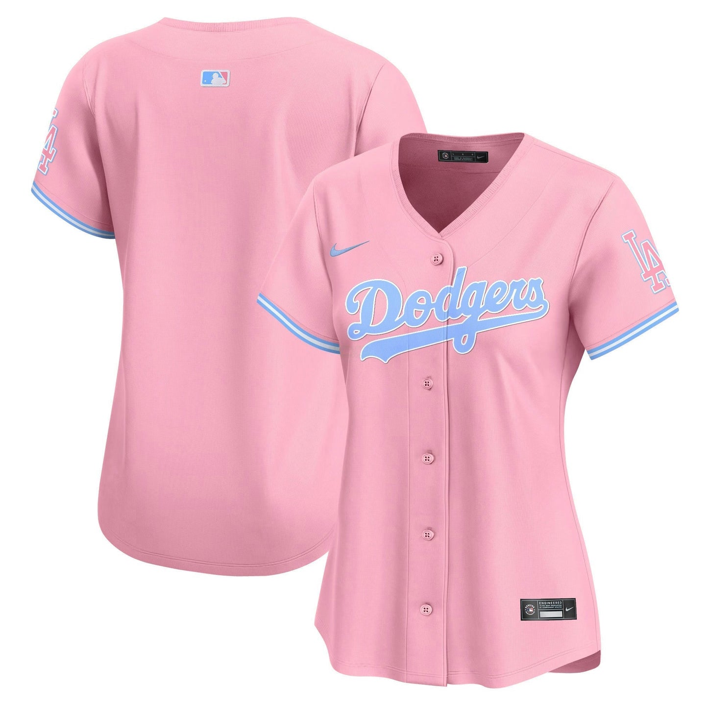 Camisa MLB Los Angeles Dodgers Women’s Bubblegum Pink Vapor Premier Limited Jersey