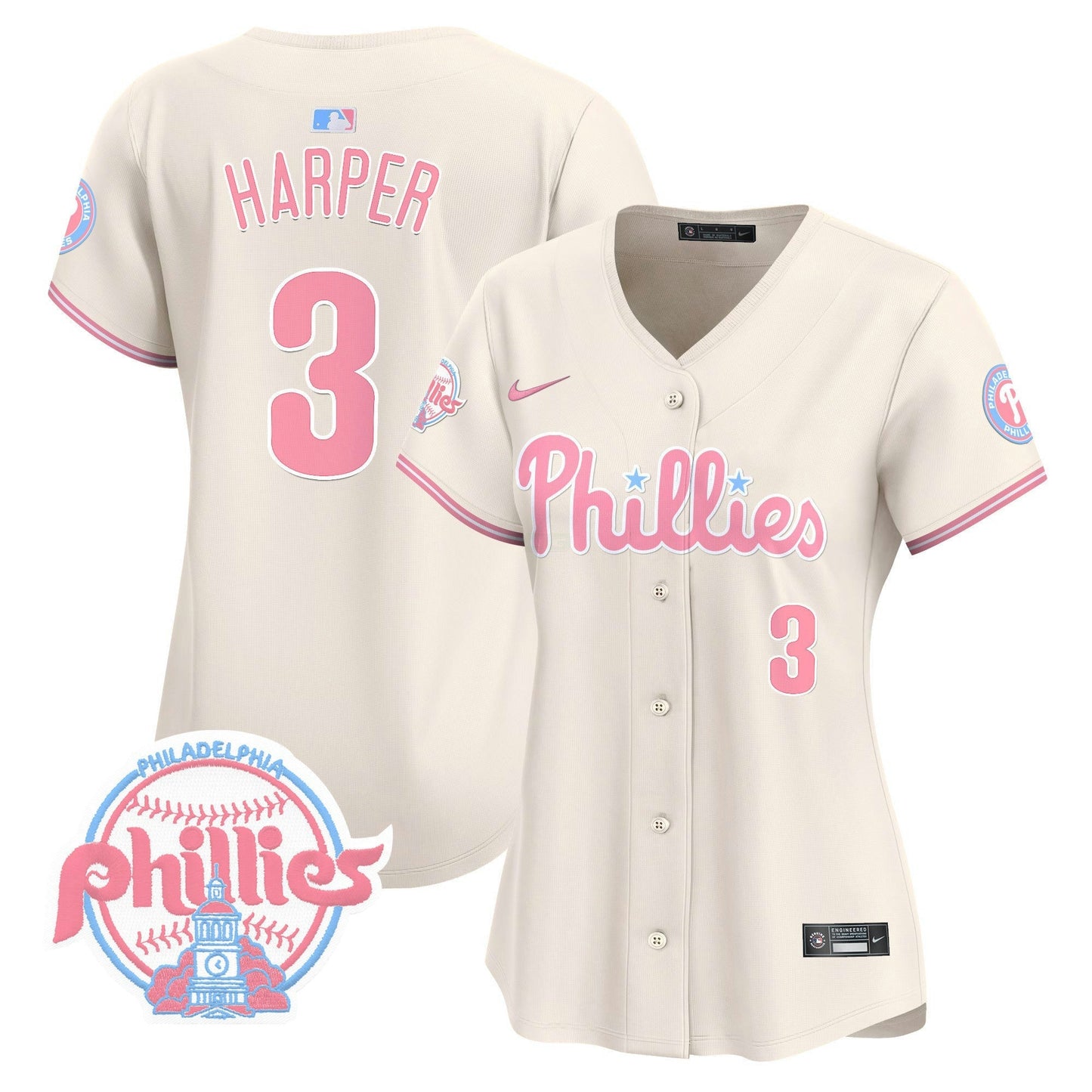 Camisa MLB Women’s Bubblegum Pink Vapor Premier Limited Jersey V2