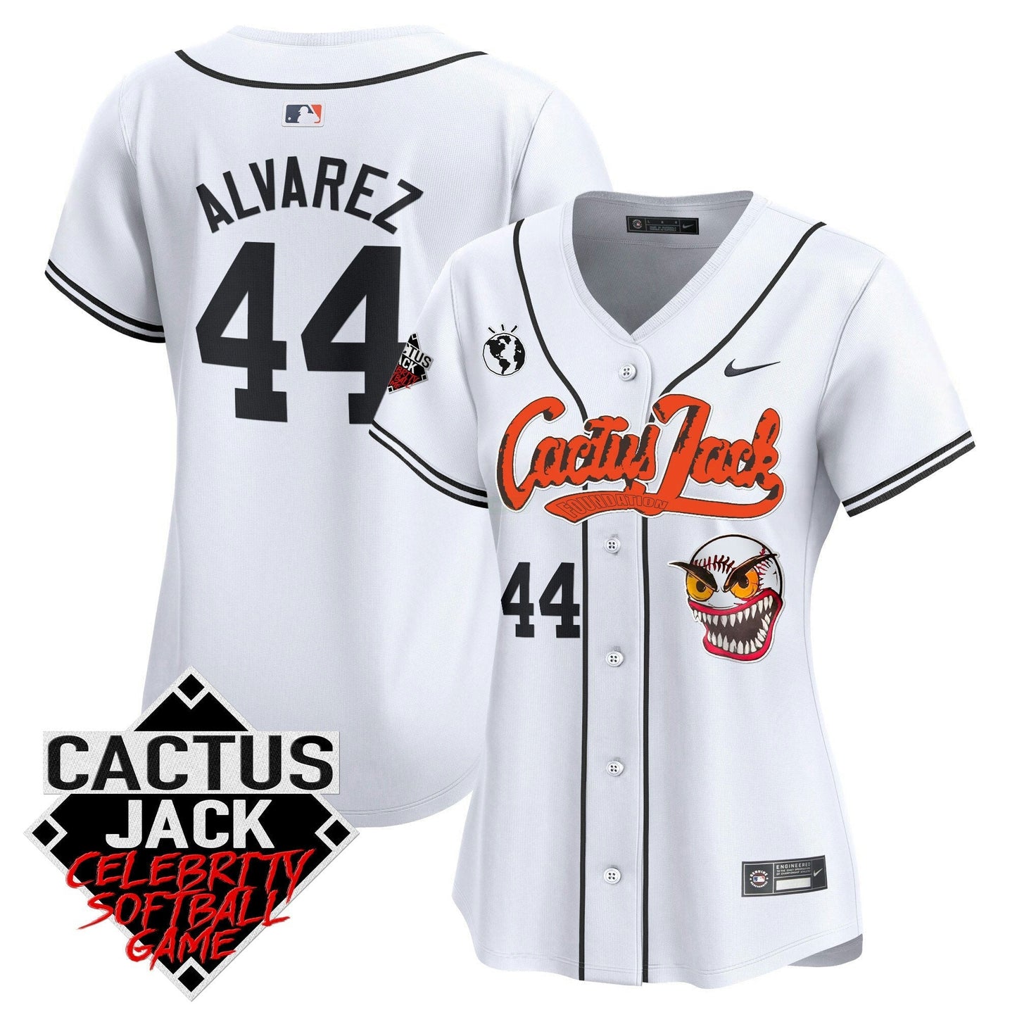 Camisa MLB Women’s Cactus Jack Celebrity Softball Game Patch Vapor Premier Limited Jersey