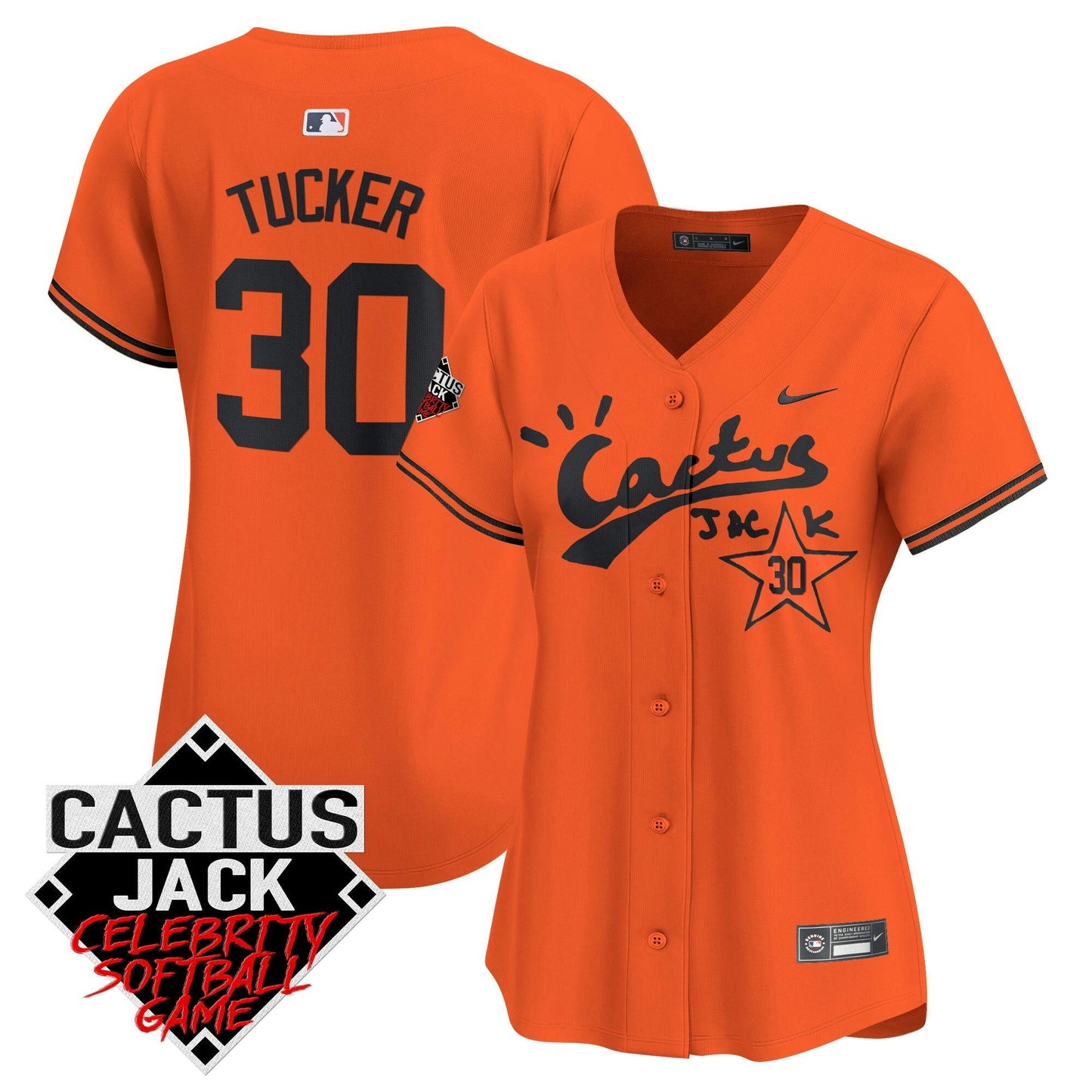 Camisa MLB Women’s Cactus Jack Celebrity Softball Game Patch Vapor Premier Limited Jersey V2