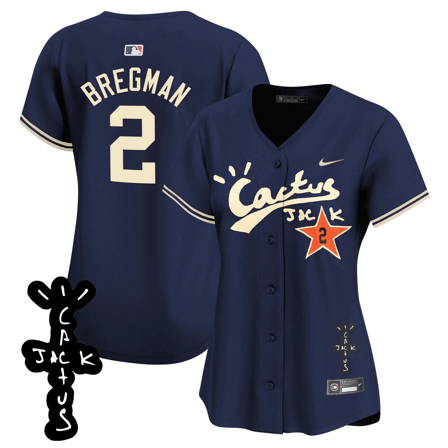 Camisa MLB Women’s Cactus Jack Patch Vapor Premier Limited Jersey V2