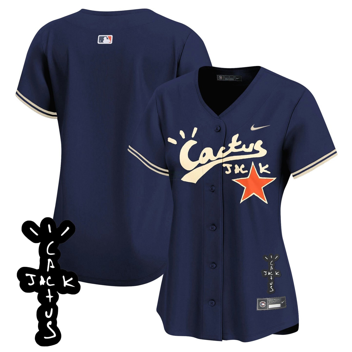 Camisa MLB Women’s Cactus Jack Patch Vapor Premier Limited Jersey V2