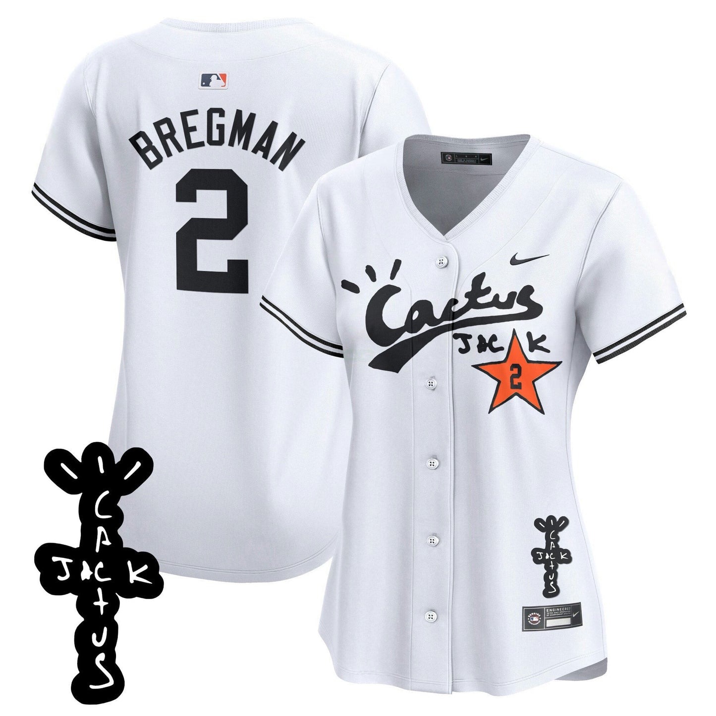 Camisa MLB Women’s Cactus Jack Patch Vapor Premier Limited Jersey V2