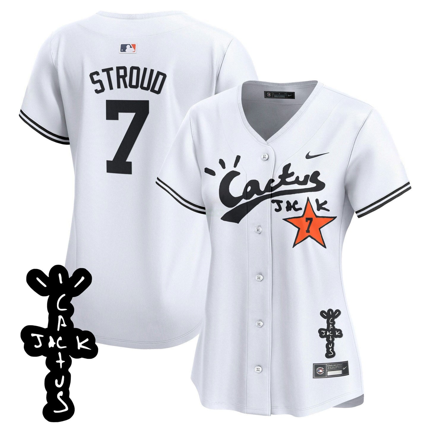 Camisa MLB Women’s Cactus Jack Patch Vapor Premier Limited Jersey V2