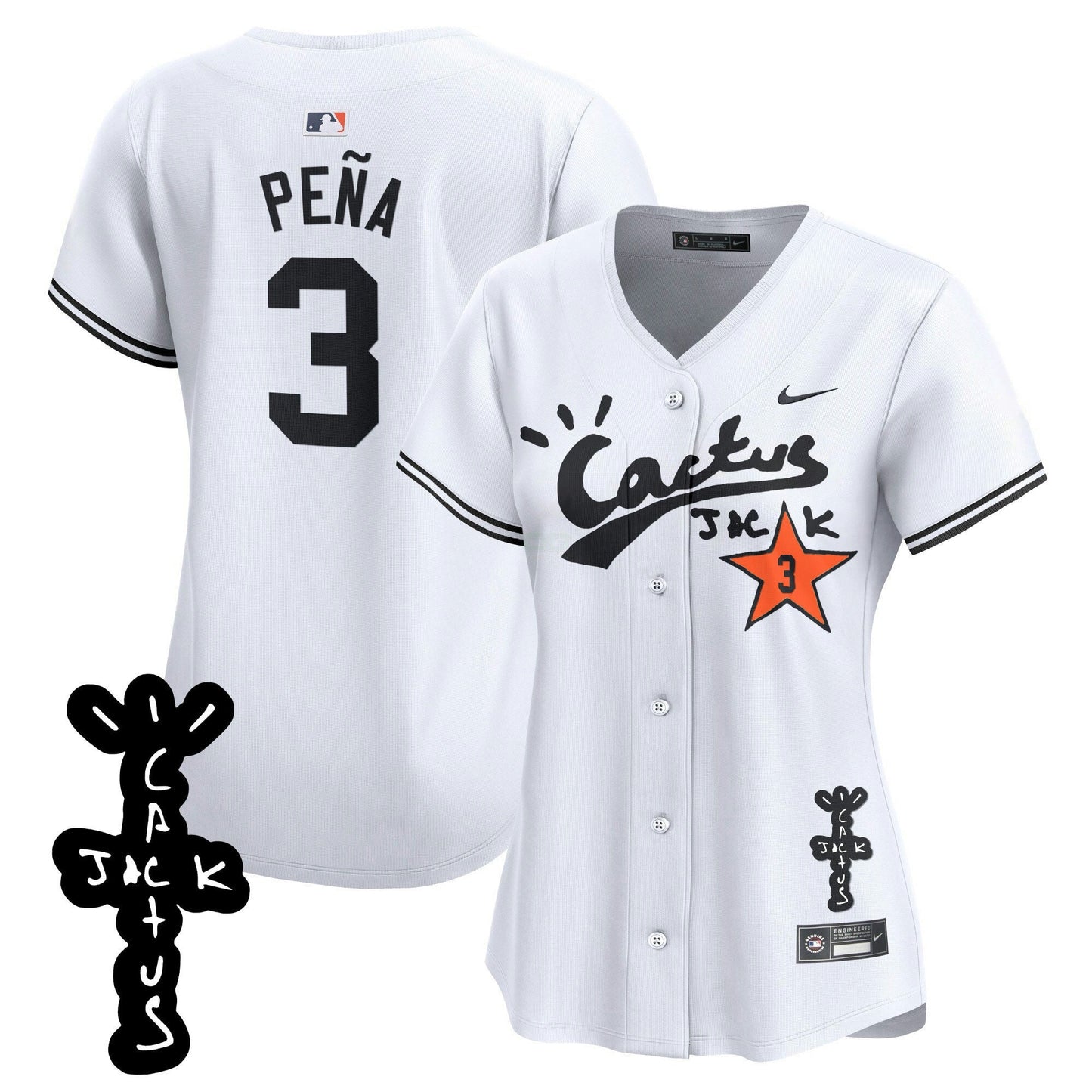 Camisa MLB Women’s Cactus Jack Patch Vapor Premier Limited Jersey V2
