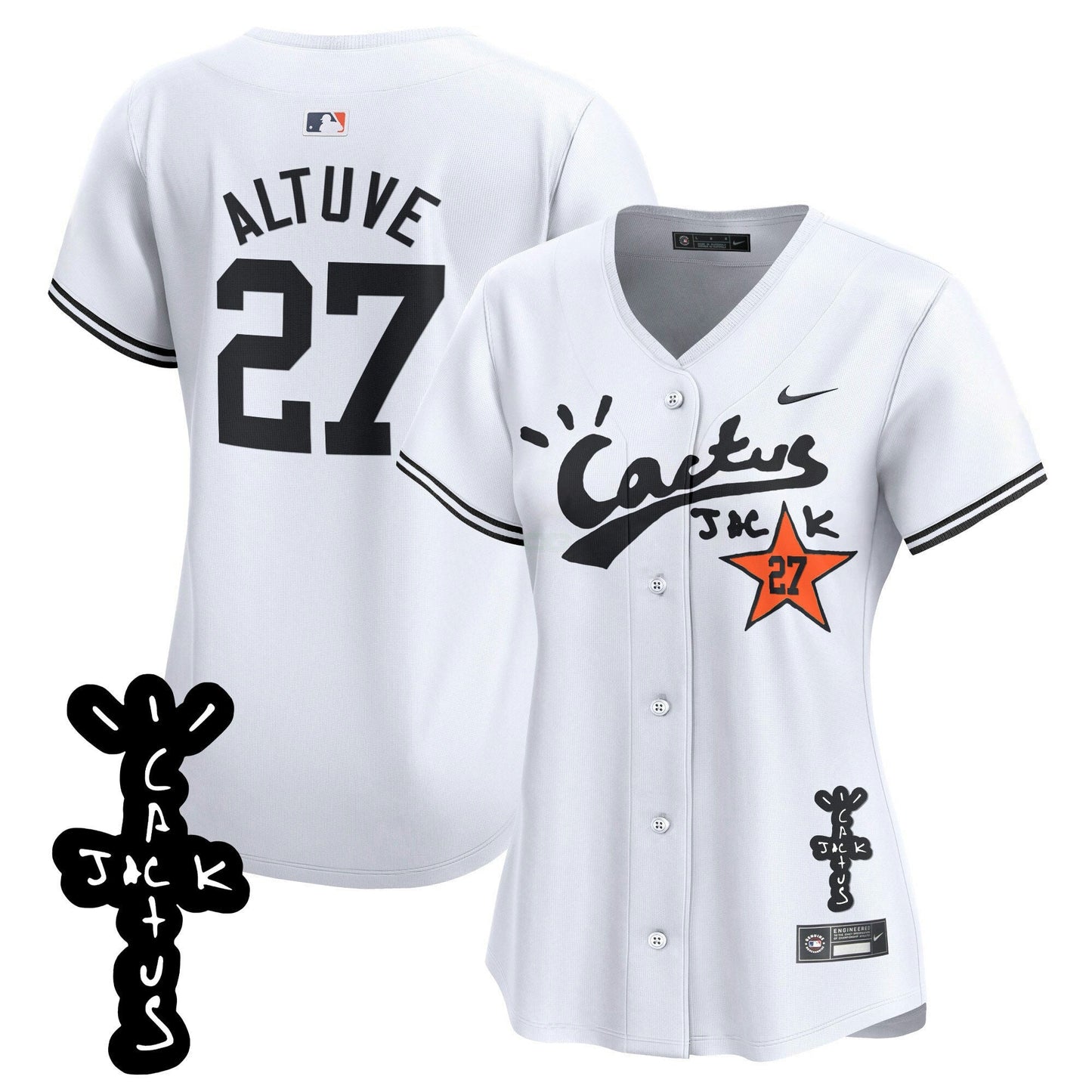 Camisa MLB Women’s Cactus Jack Patch Vapor Premier Limited Jersey V2
