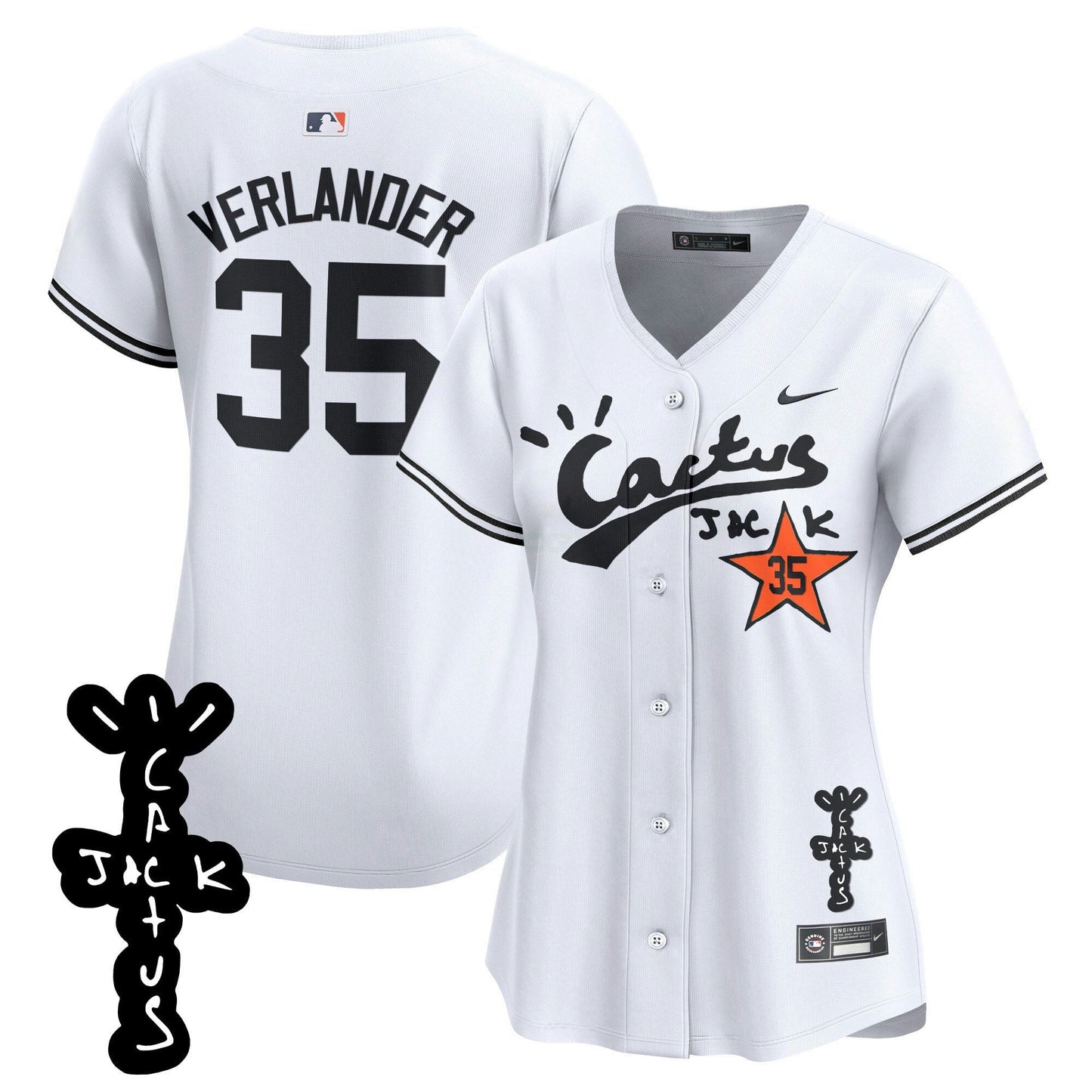 Camisa MLB Women’s Cactus Jack Patch Vapor Premier Limited Jersey V2