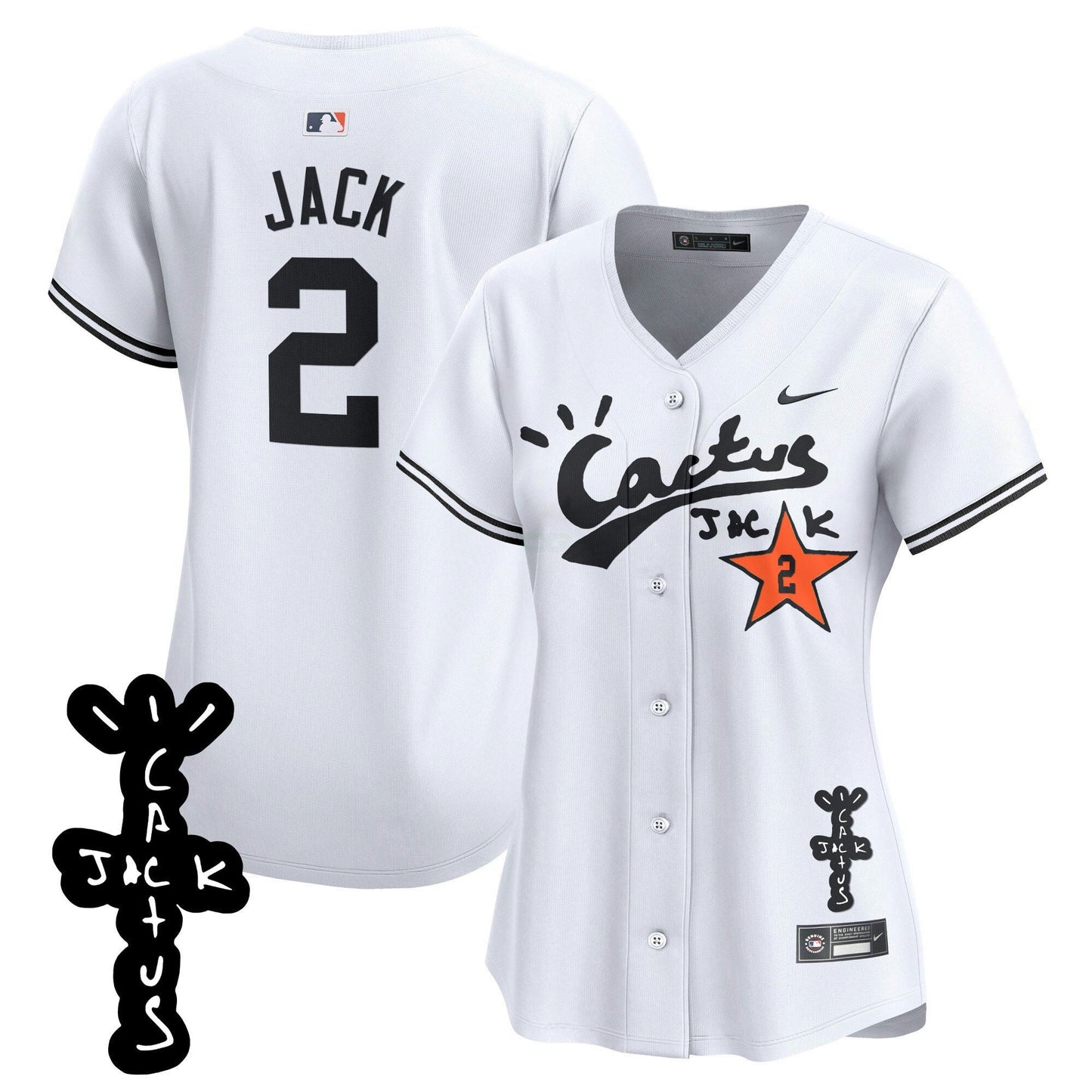 Camisa MLB Women’s Cactus Jack Patch Vapor Premier Limited Jersey V2