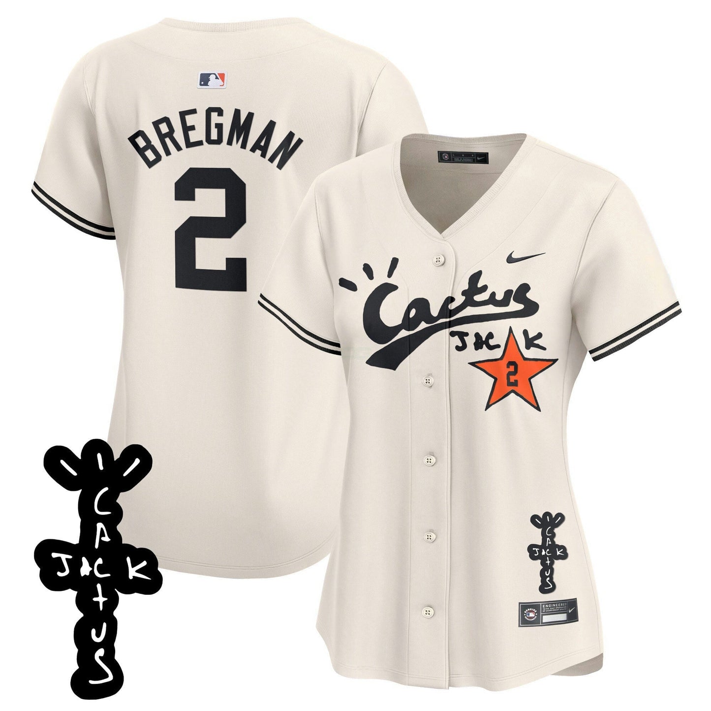 Camisa MLB Women’s Cactus Jack Patch Vapor Premier Limited Jersey V2