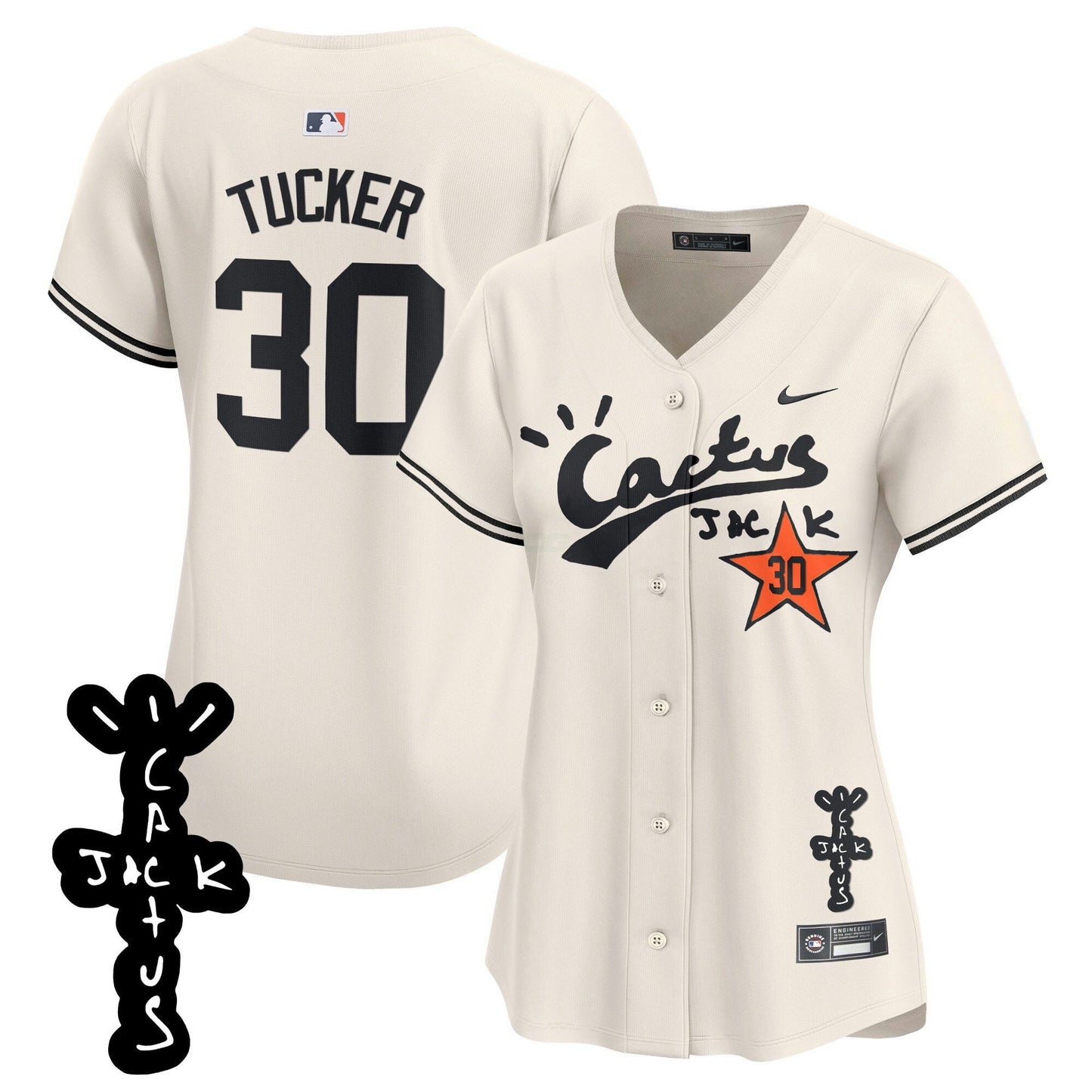 Camisa MLB Women’s Cactus Jack Patch Vapor Premier Limited Jersey V2