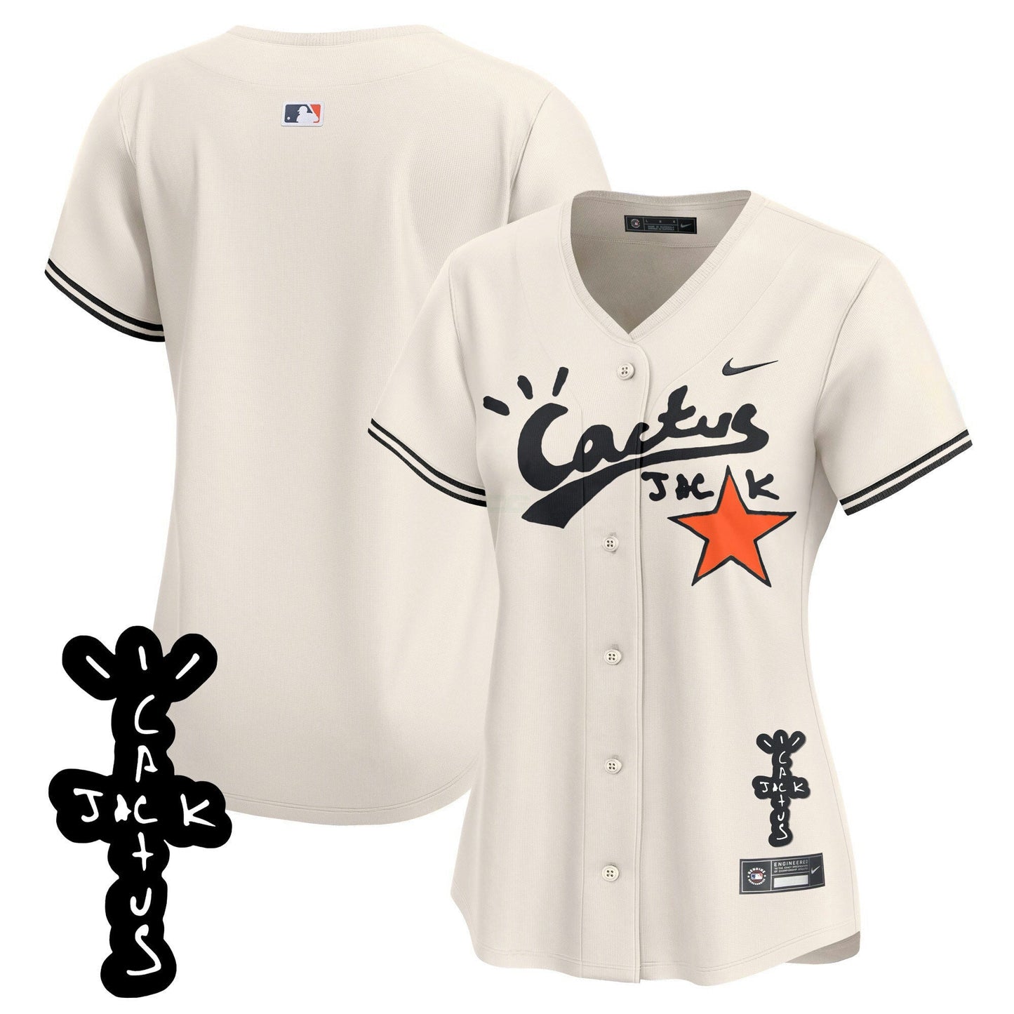 Camisa MLB Women’s Cactus Jack Patch Vapor Premier Limited Jersey V2