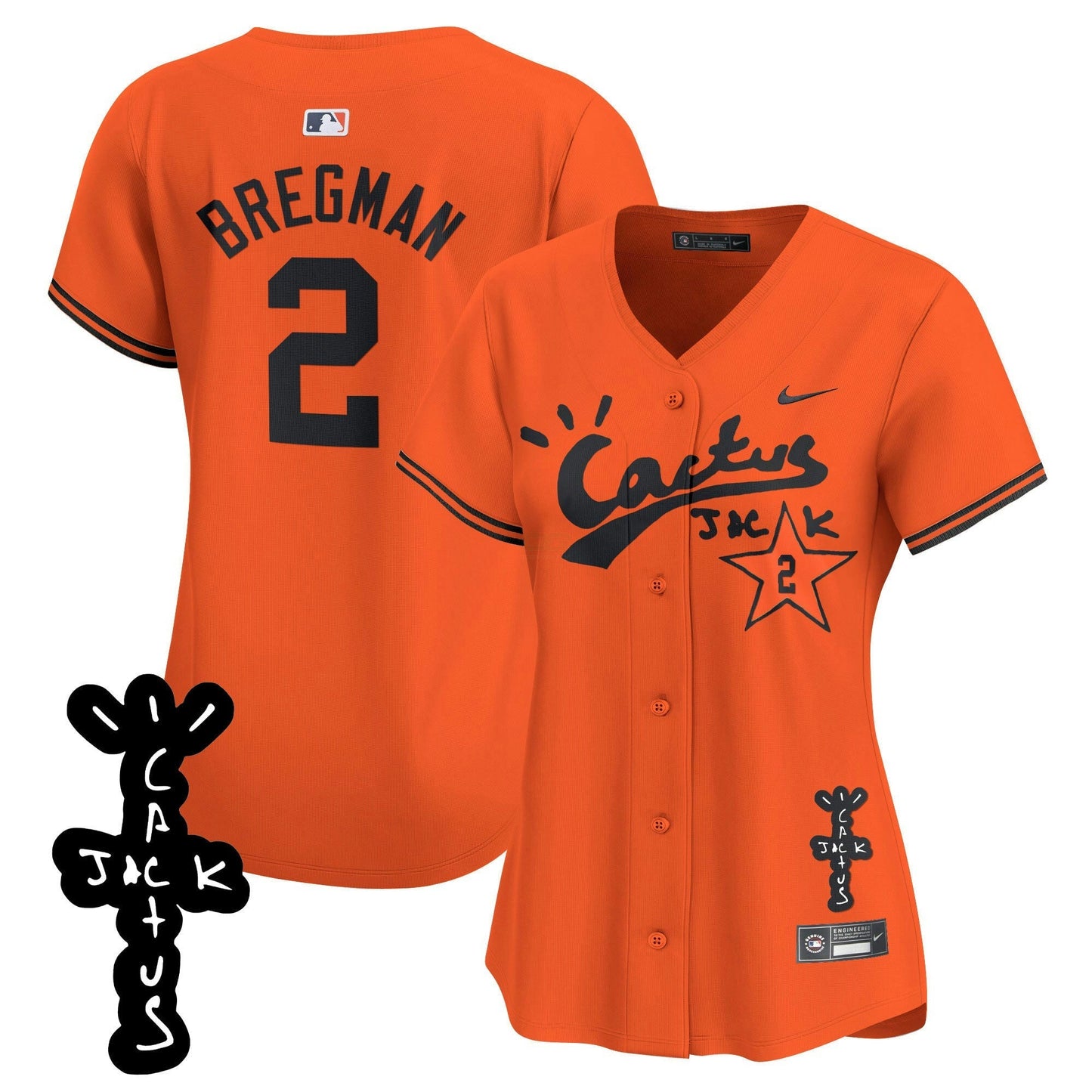 Camisa MLB Women’s Cactus Jack Patch Vapor Premier Limited Jersey V2