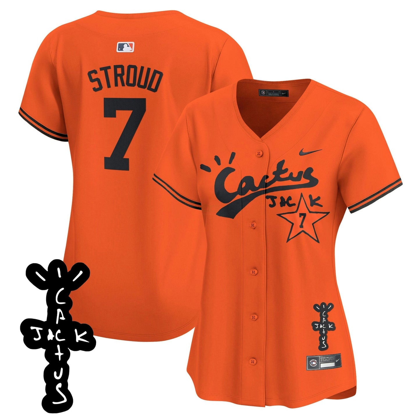 Camisa MLB Women’s Cactus Jack Patch Vapor Premier Limited Jersey V2