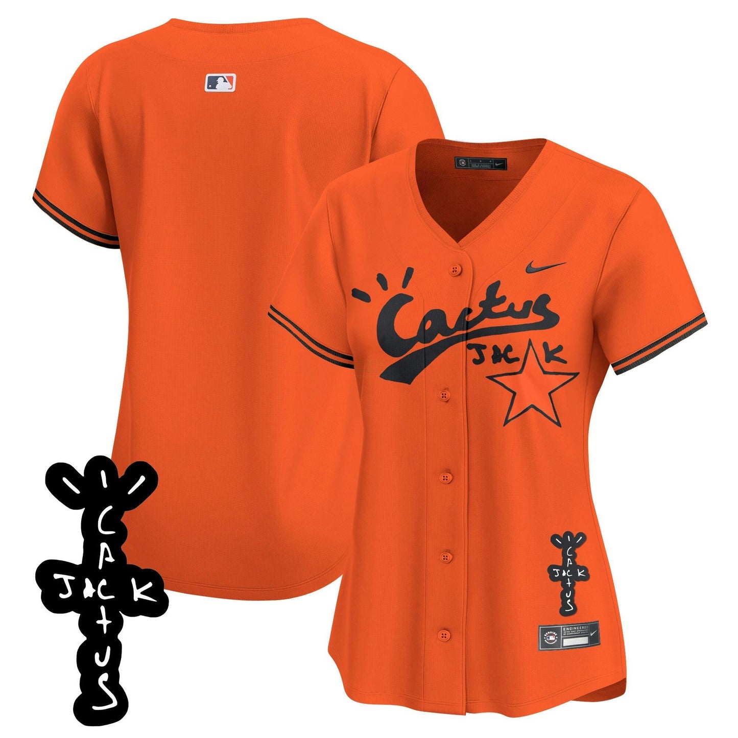 Camisa MLB Women’s Cactus Jack Patch Vapor Premier Limited Jersey V2