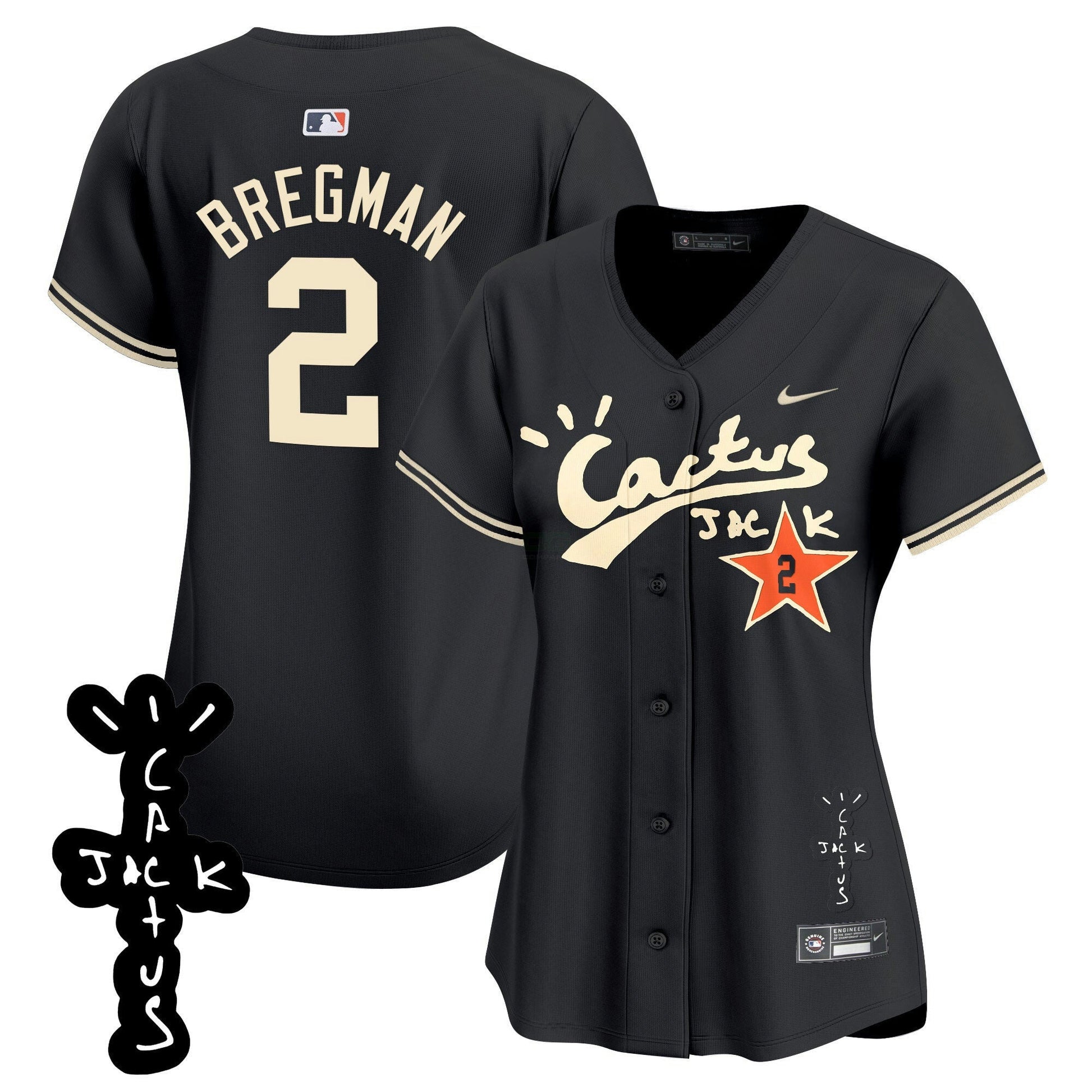 Camisa MLB Women’s Cactus Jack Patch Vapor Premier Limited Jersey V2