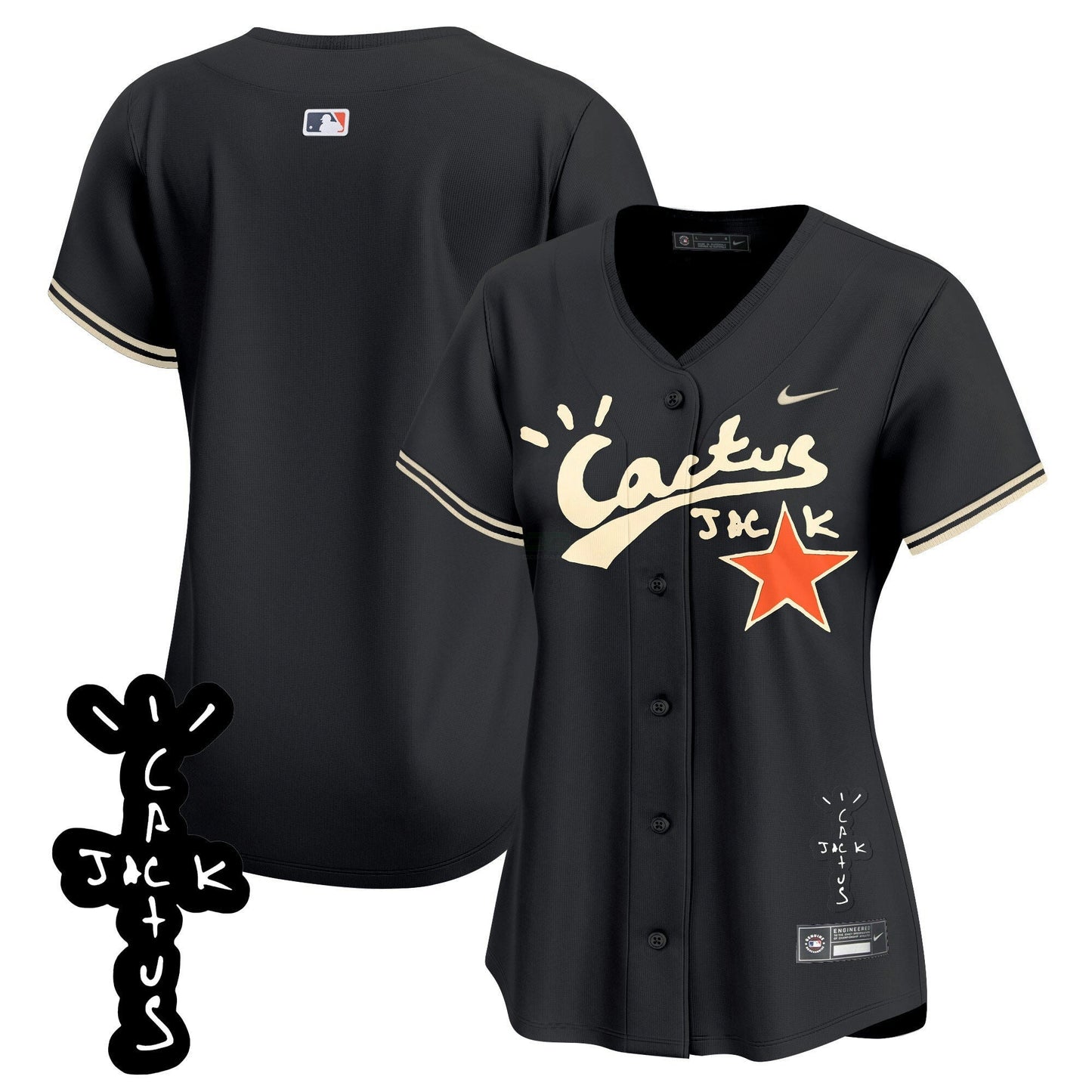 Camisa MLB Women’s Cactus Jack Patch Vapor Premier Limited Jersey V2