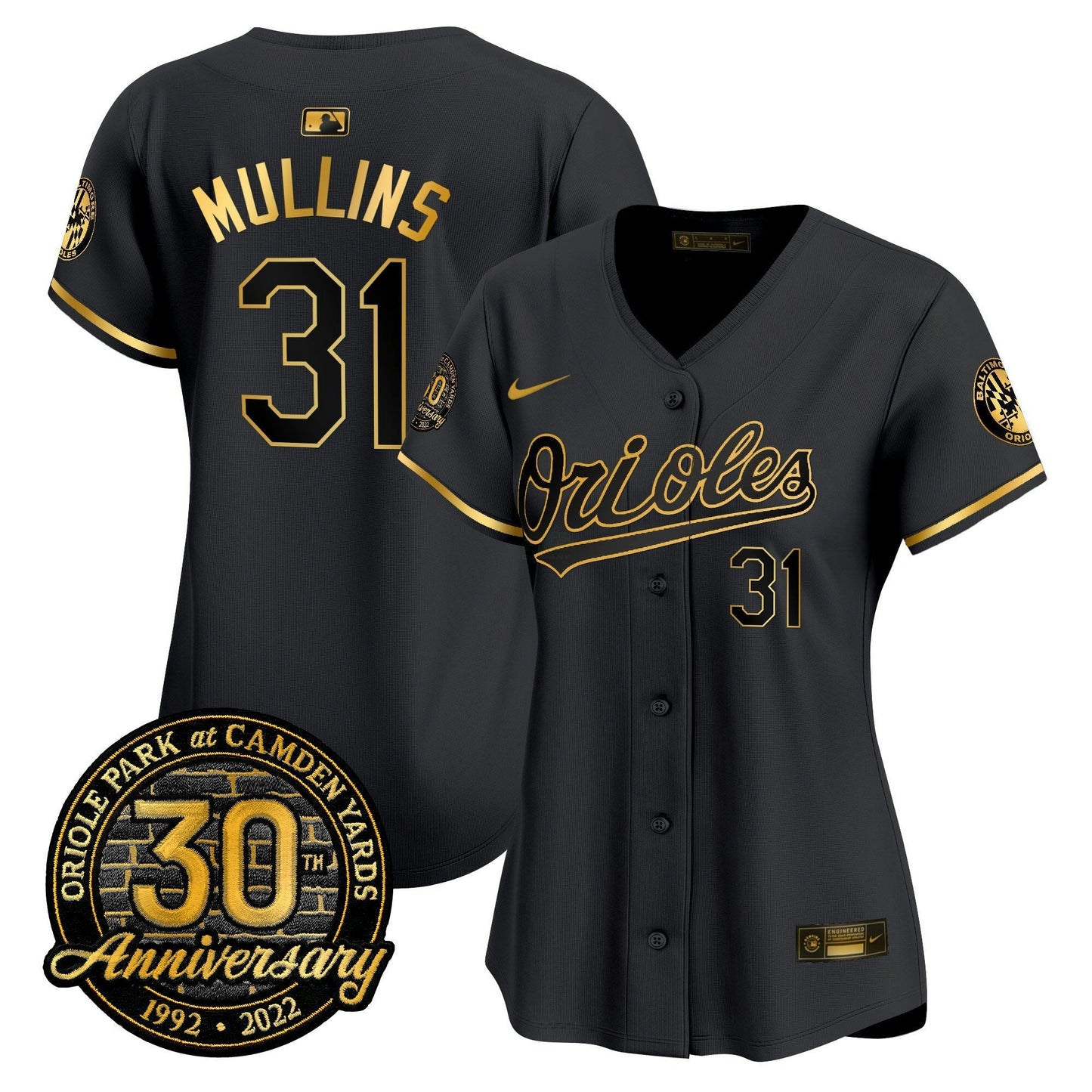 Camisa MLB Women’s Camden Yards 30th Anniversary Patch Vapor Premier Limited Jersey