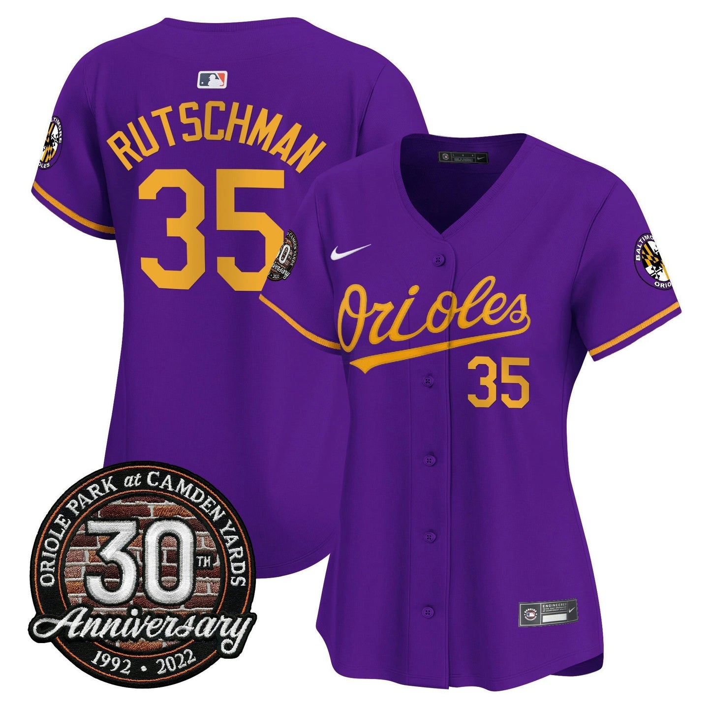 Camisa MLB Women’s Camden Yards 30th Anniversary Patch Vapor Premier Limited Jersey