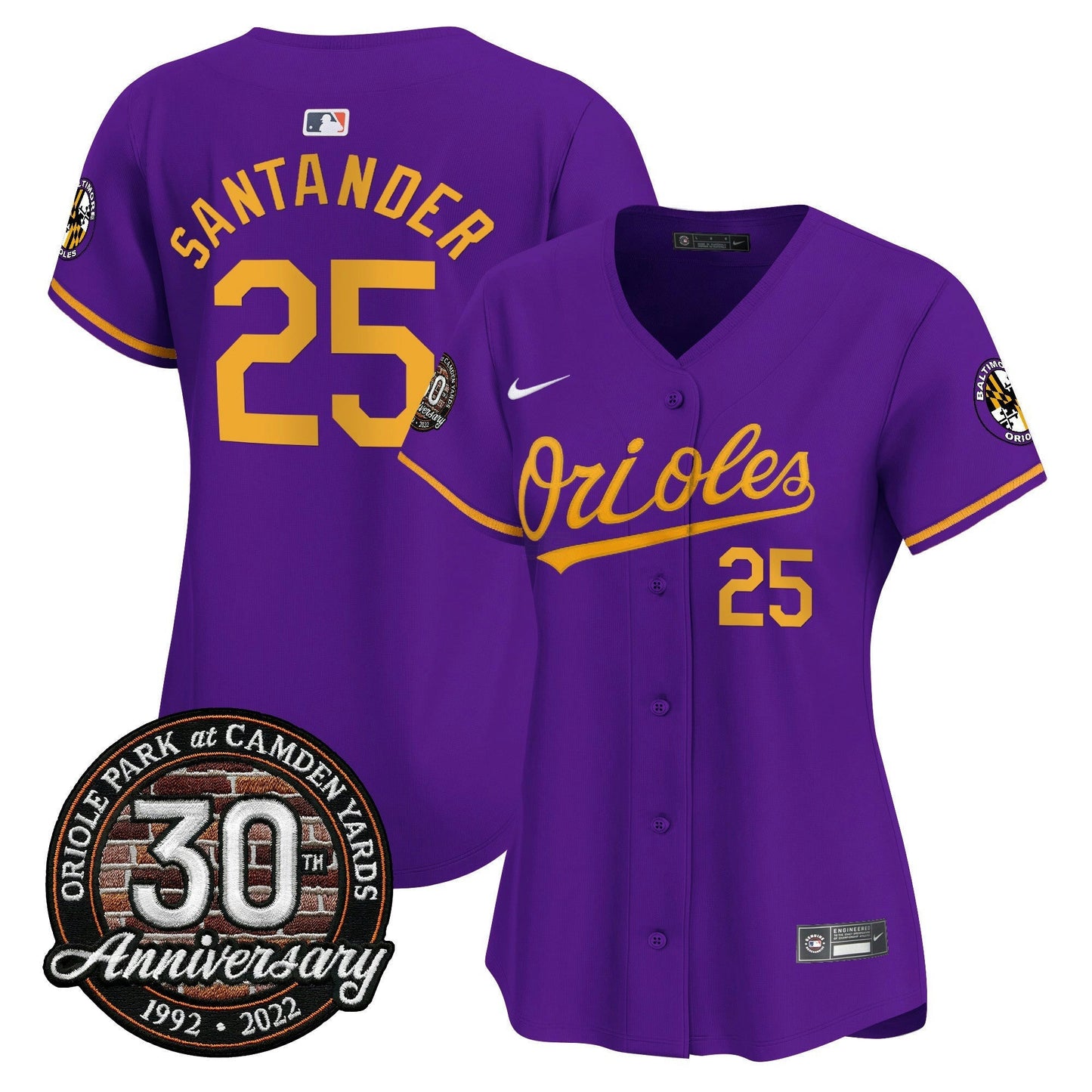 Camisa MLB Women’s Camden Yards 30th Anniversary Patch Vapor Premier Limited Jersey