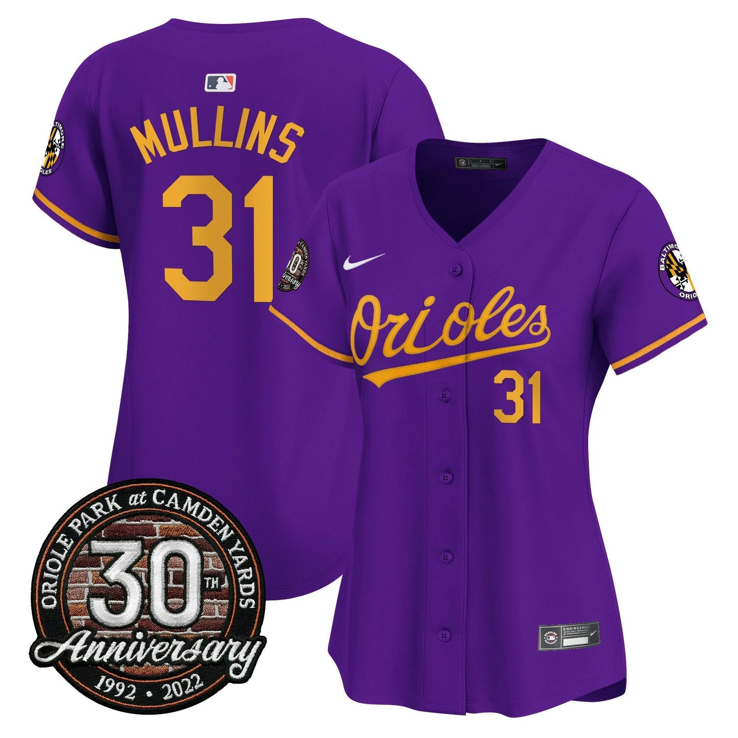 Camisa MLB Women’s Camden Yards 30th Anniversary Patch Vapor Premier Limited Jersey