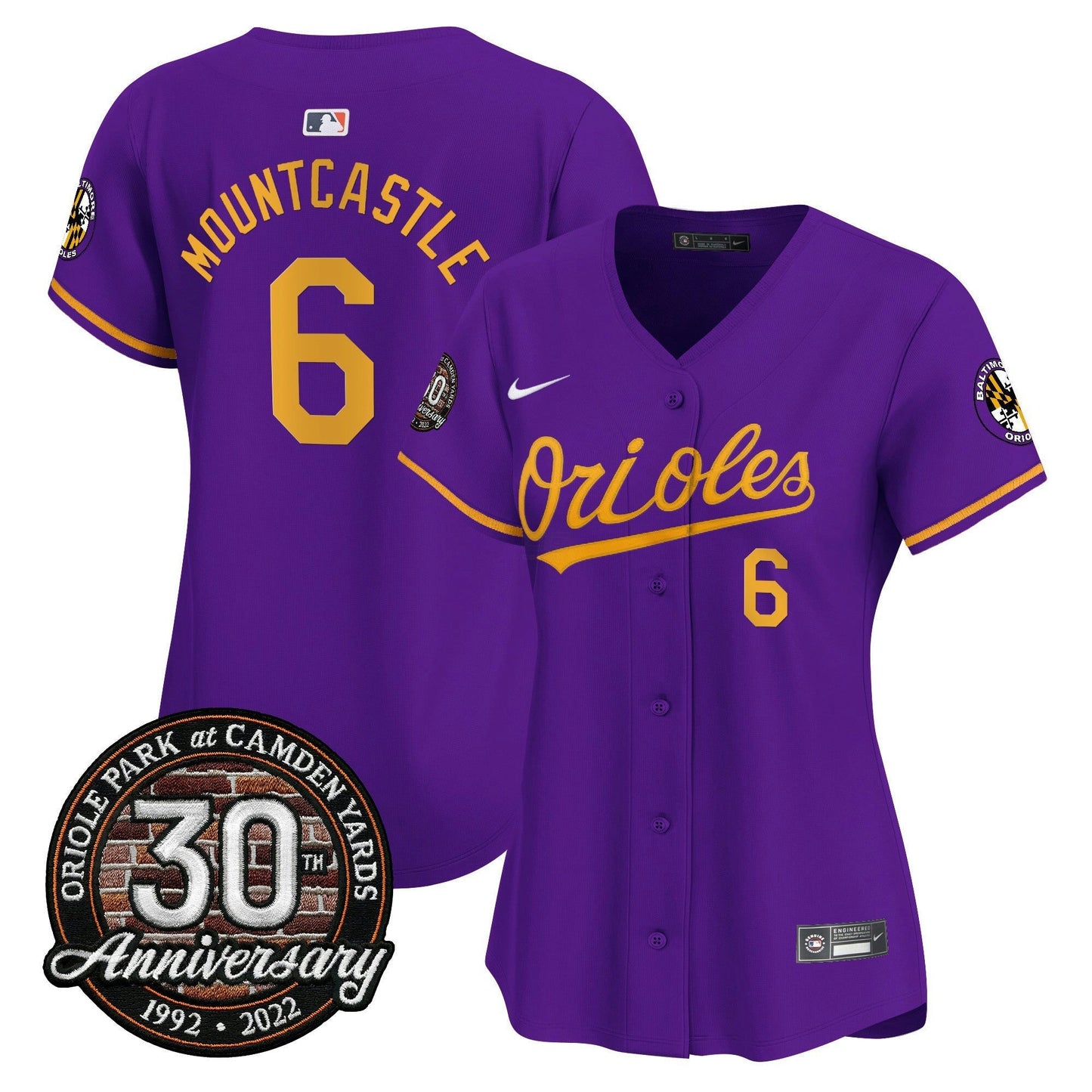 Camisa MLB Women’s Camden Yards 30th Anniversary Patch Vapor Premier Limited Jersey
