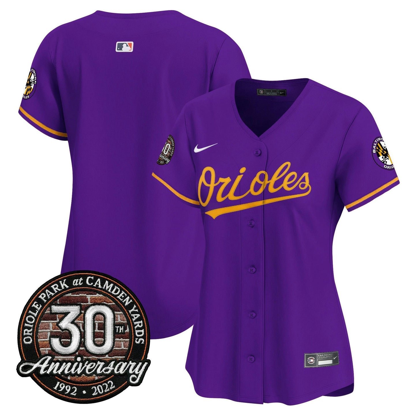 Camisa MLB Women’s Camden Yards 30th Anniversary Patch Vapor Premier Limited Jersey