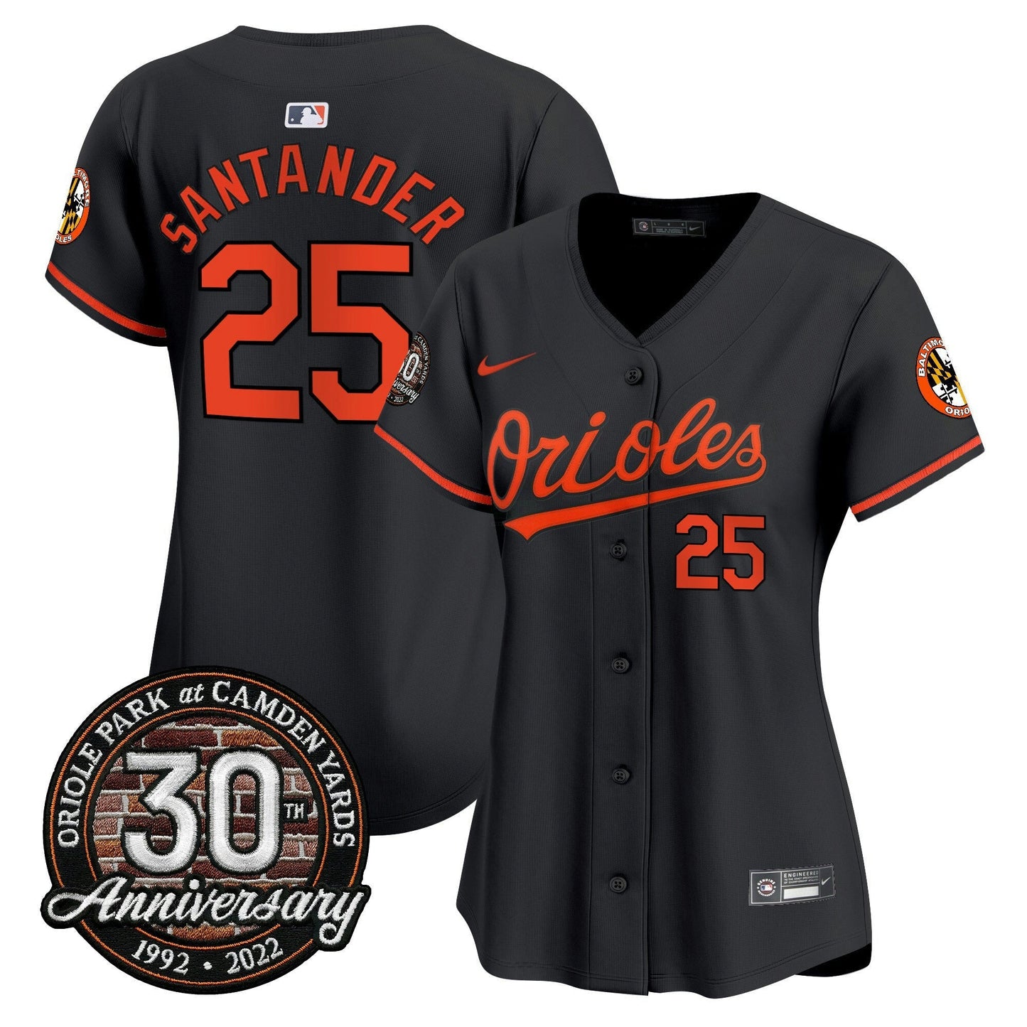 Camisa MLB Women’s Camden Yards 30th Anniversary Patch Vapor Premier Limited Jersey