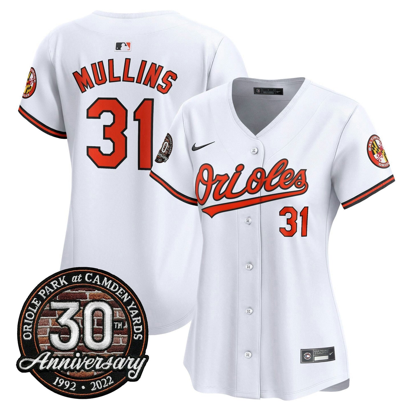 Camisa MLB Women’s Camden Yards 30th Anniversary Patch Vapor Premier Limited Jersey