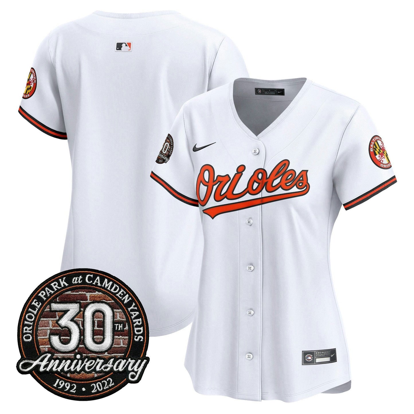Camisa MLB Women’s Camden Yards 30th Anniversary Patch Vapor Premier Limited Jersey