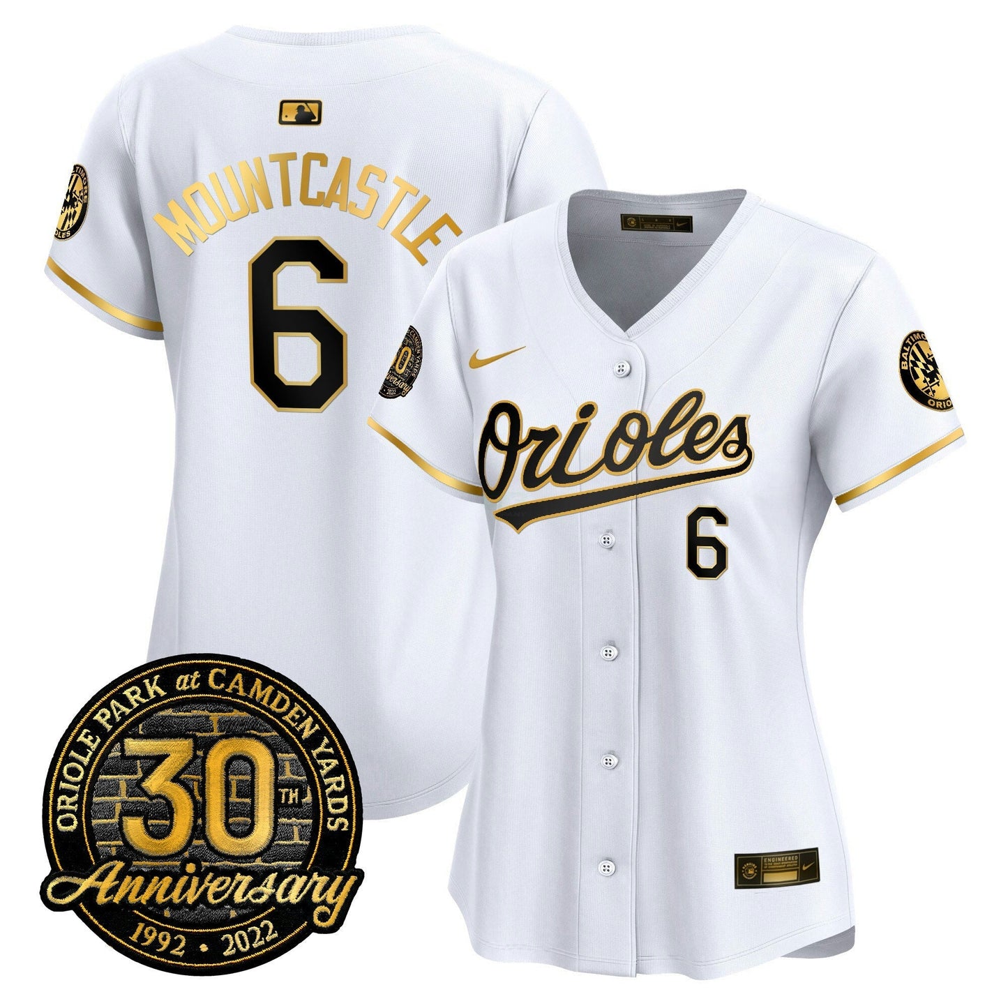 Camisa MLB Women’s Camden Yards 30th Anniversary Patch Vapor Premier Limited Jersey