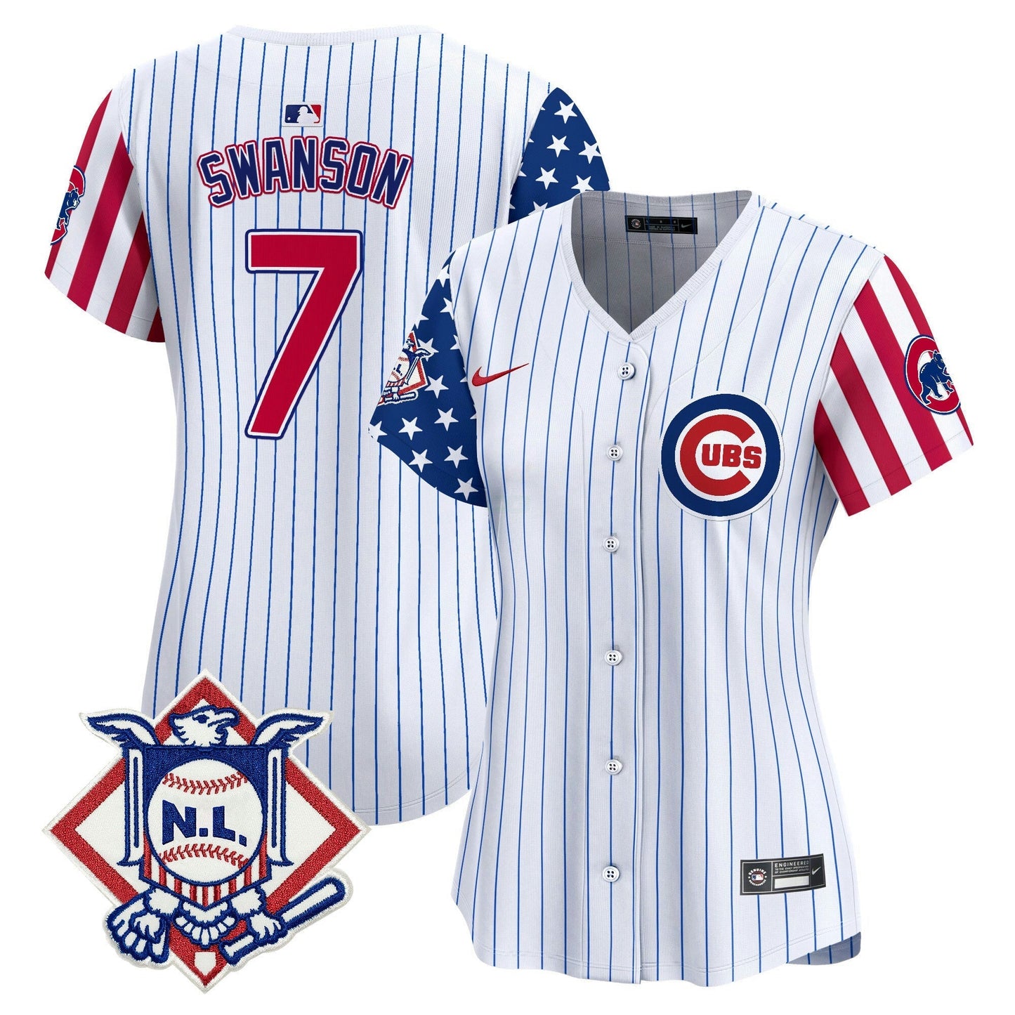 Camisa MLB Women’s Chicago 2024 Fourth of July Vapor Premier Limited Jersey V2